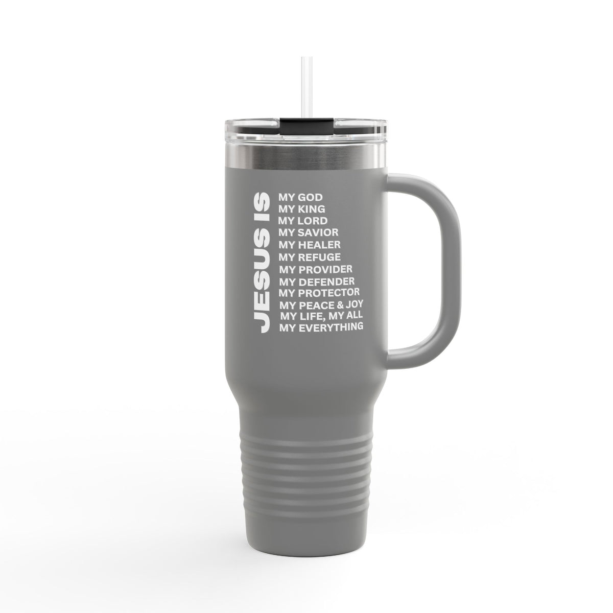 Christian JESUS IS Insulated Travel Mug, 40oz White
