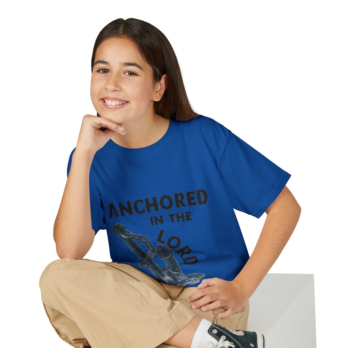 Anchored in the Lord Youth T-Shirt — Black
