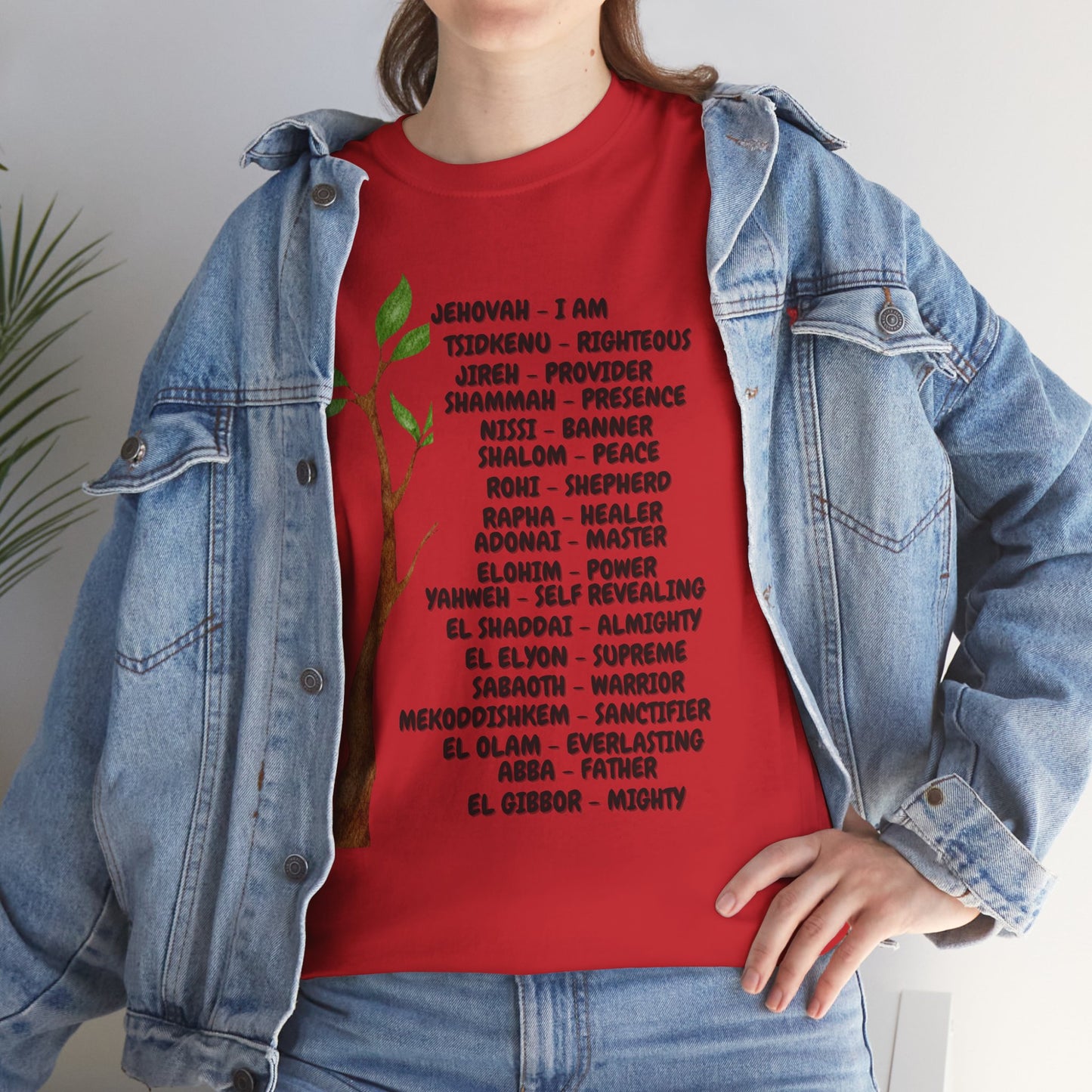 Characteristic Names of God T-Shirt - Black