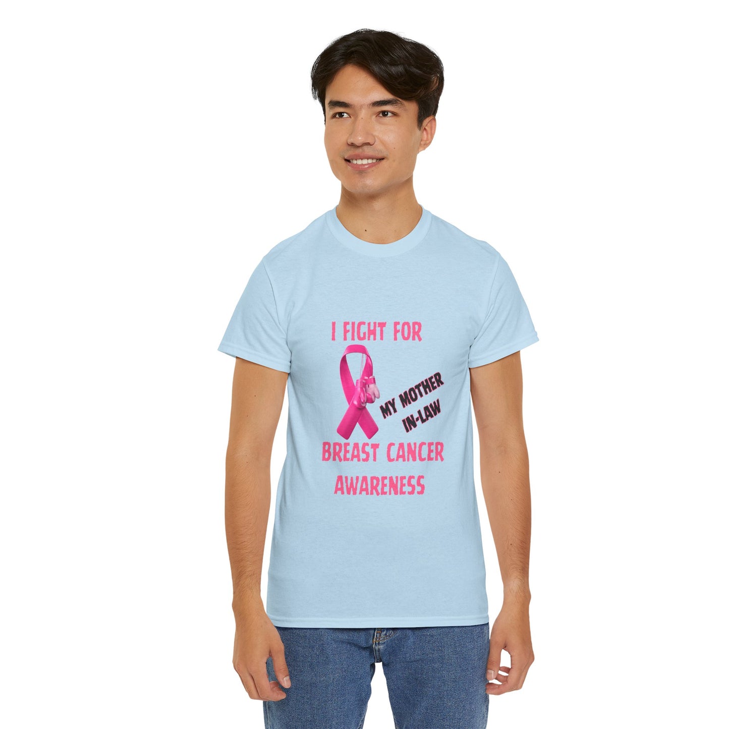 I Fight for My Mother-in-Law Pink Ribbon Tee