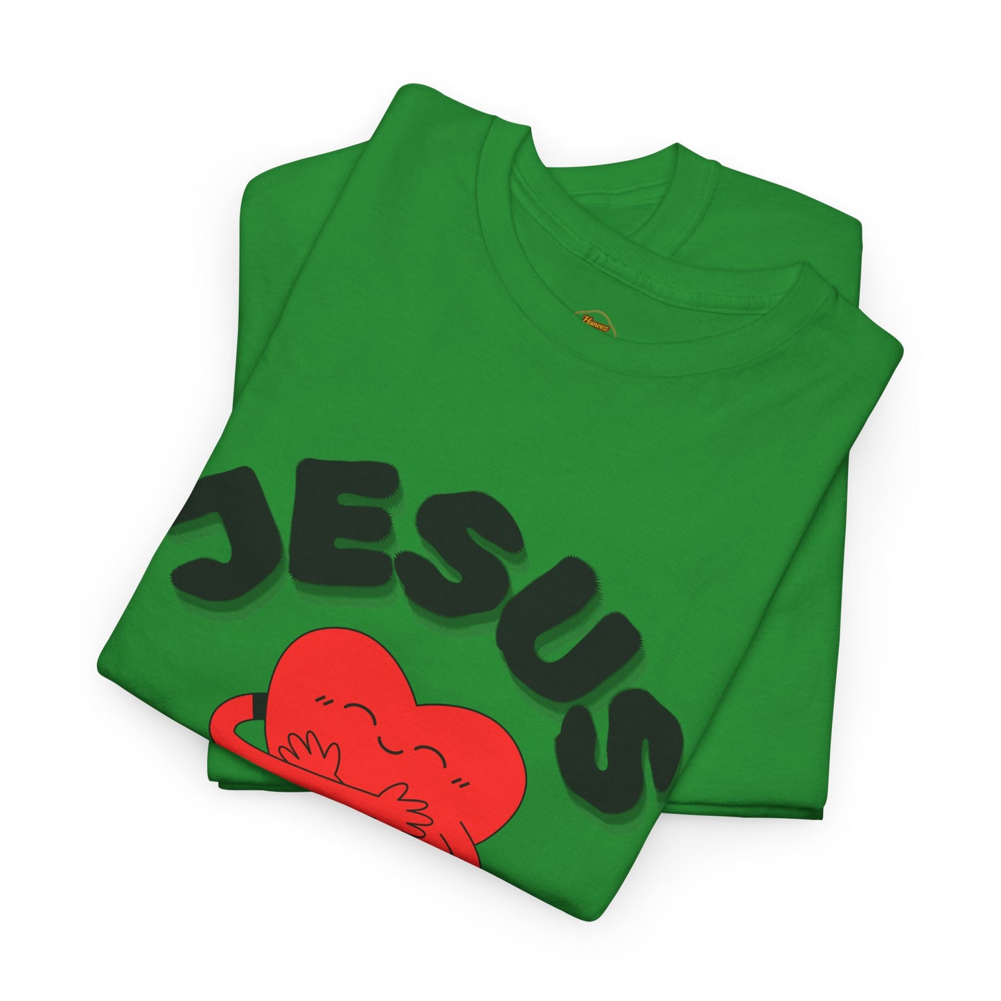 Jesus Loves Me Heart Tee – Cute Christian Faith Graphic T-Shirt