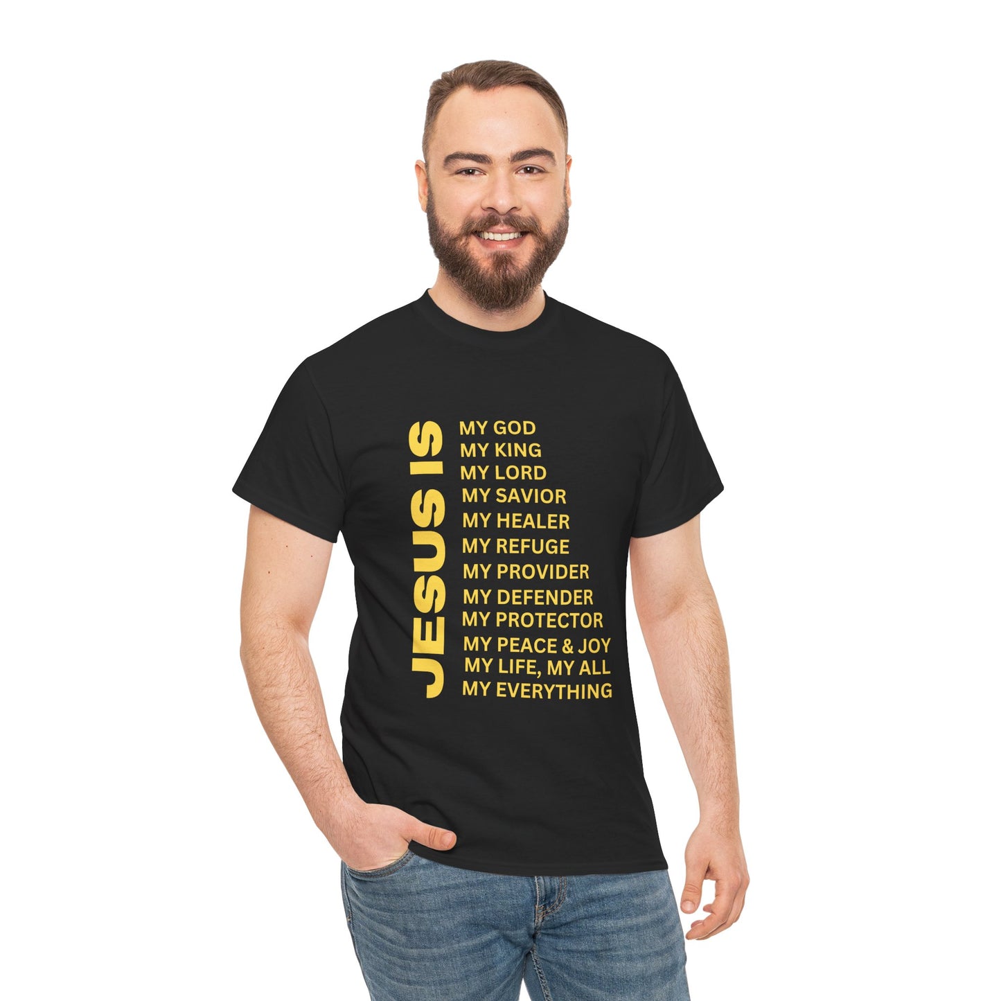 Christian JESUS IS T-Shirt – Gold