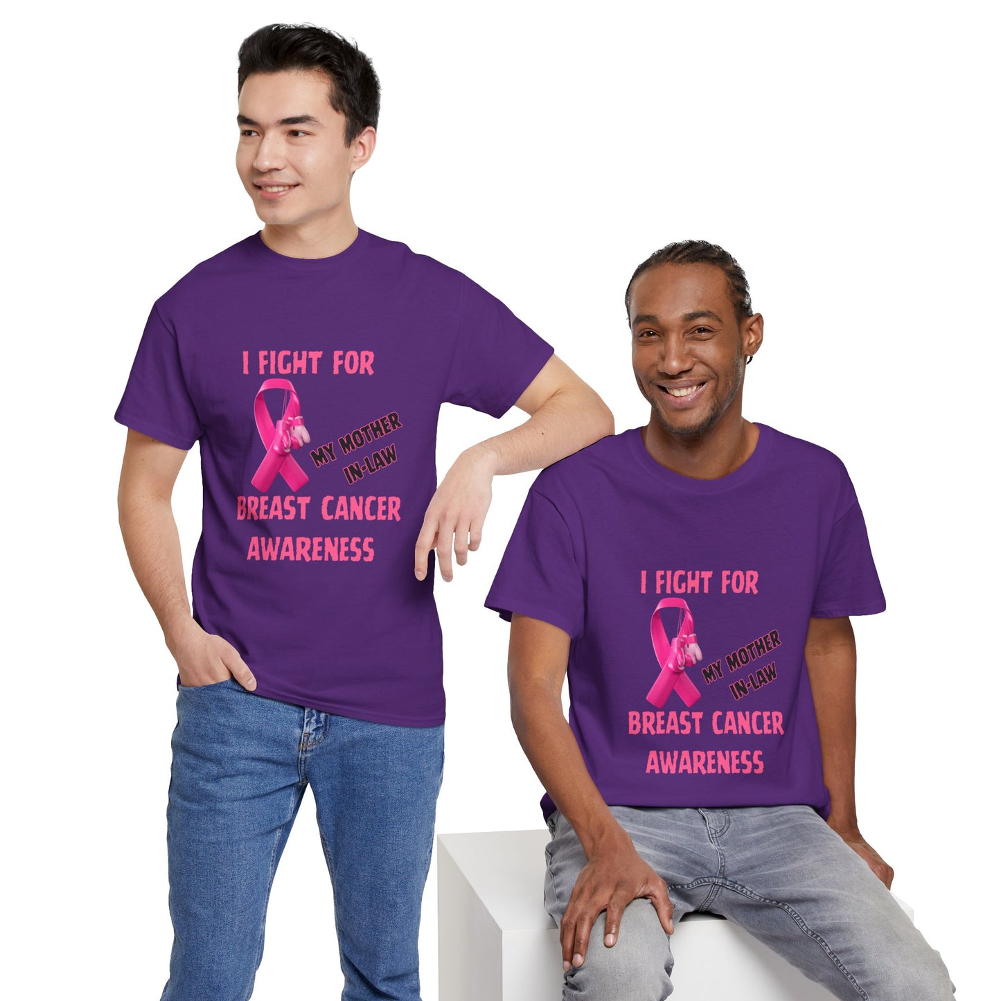 I Fight for My Mother-in-Law Pink Ribbon Tee