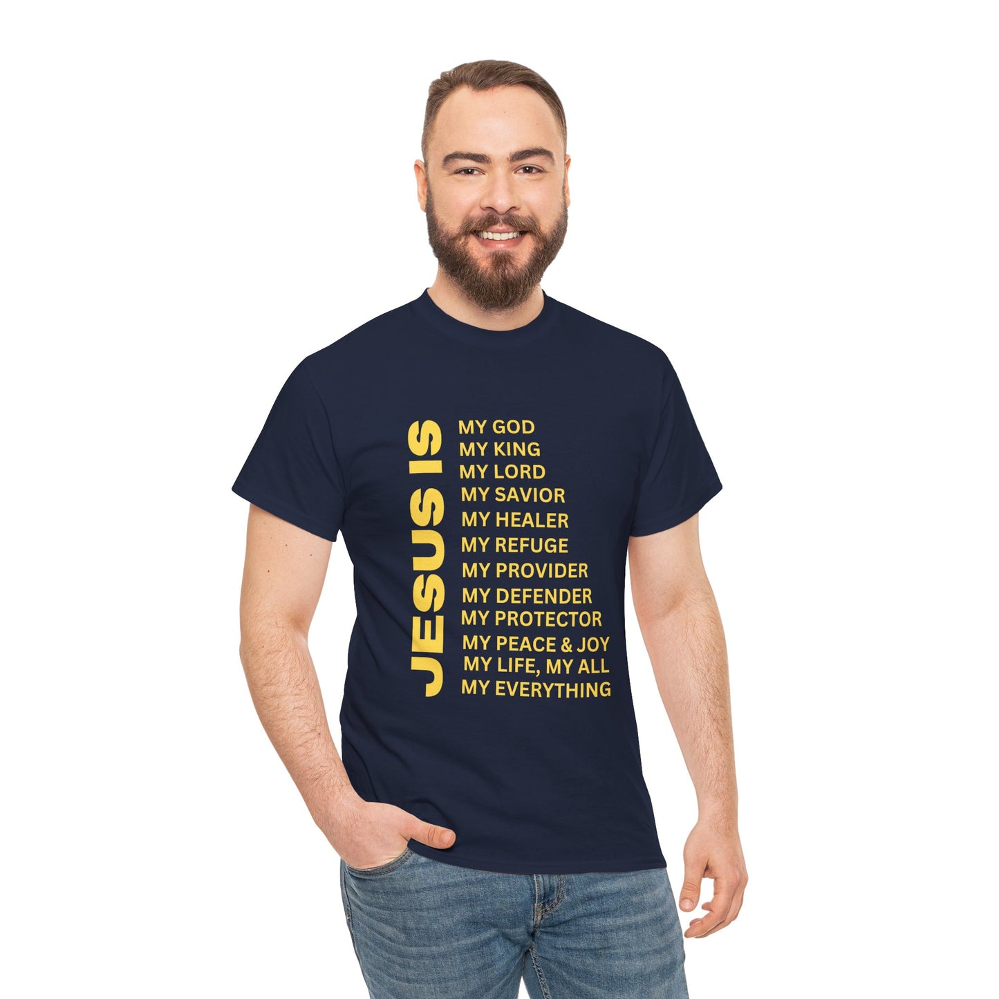 Christian JESUS IS T-Shirt – Gold
