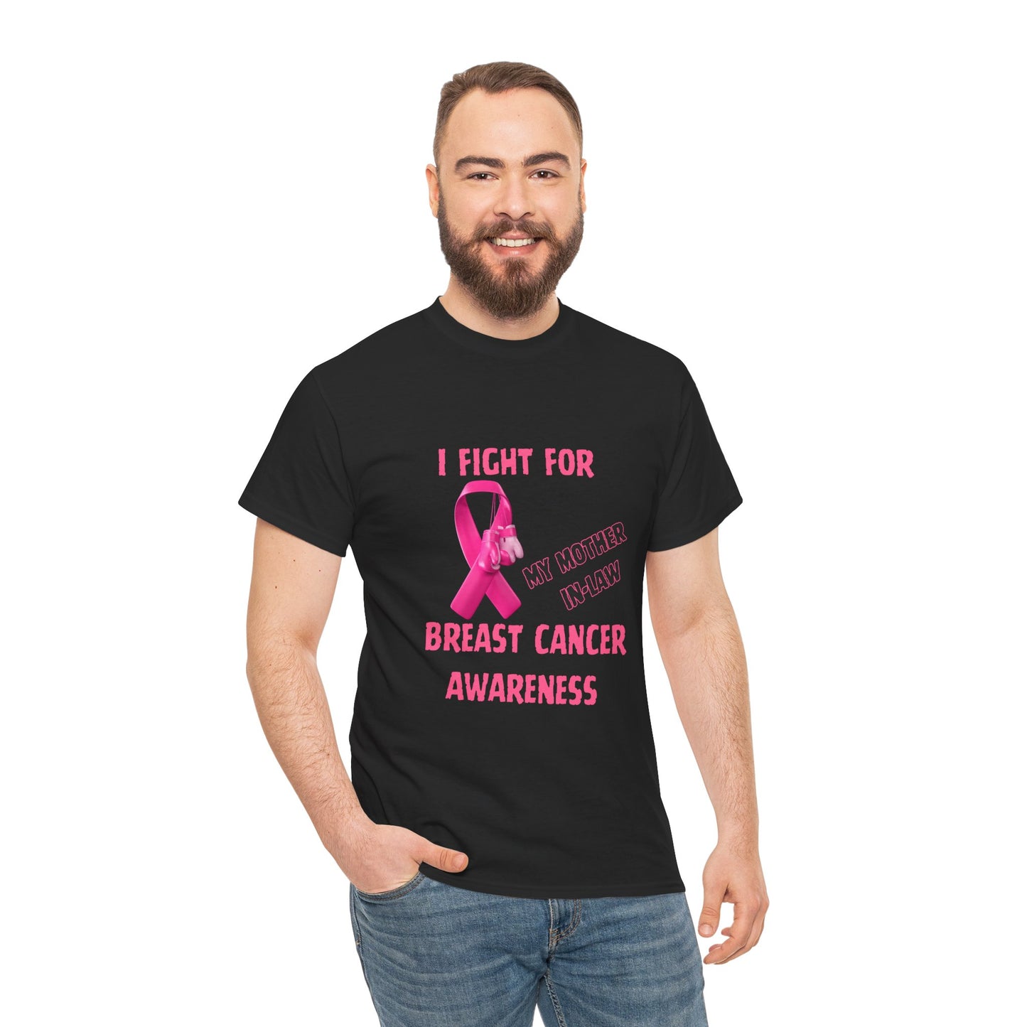 I Fight for My Mother-in-Law Pink Ribbon Tee