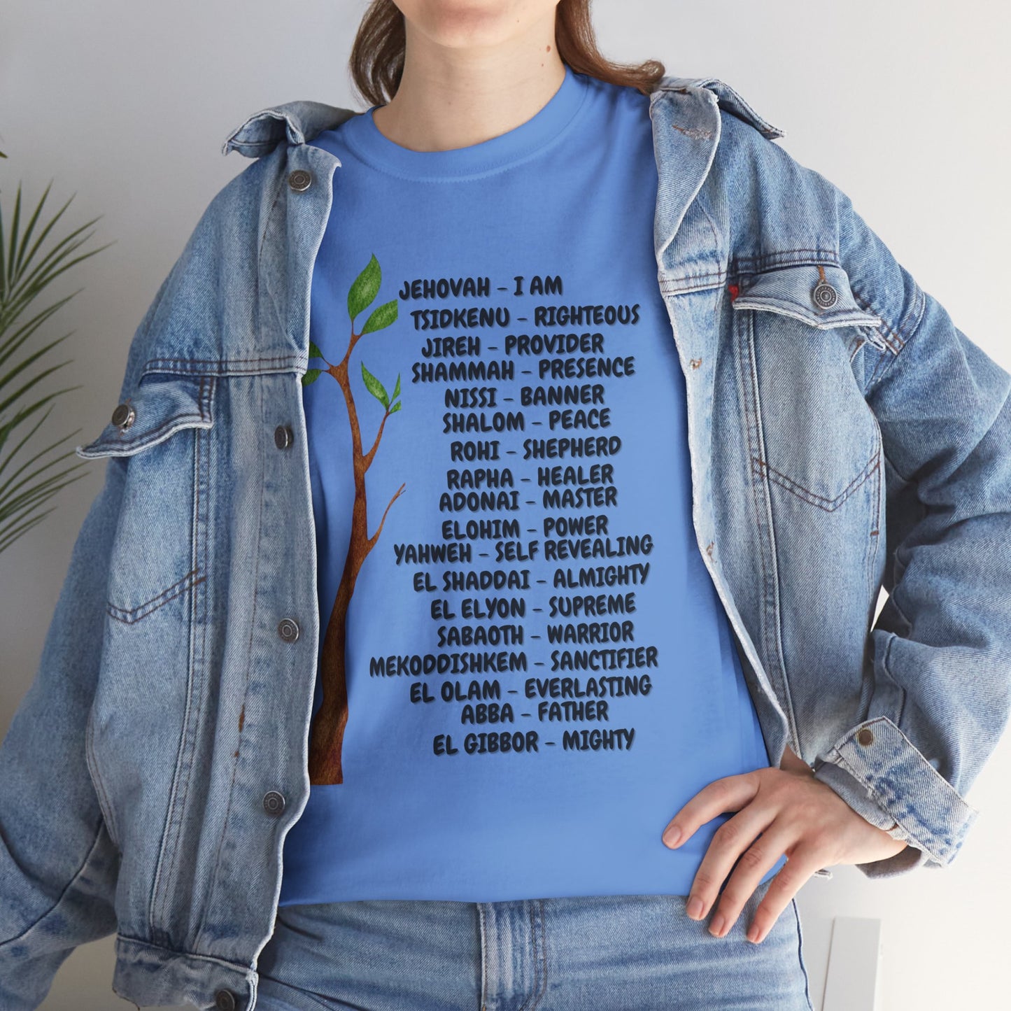 Characteristic Names of God T-Shirt - Black