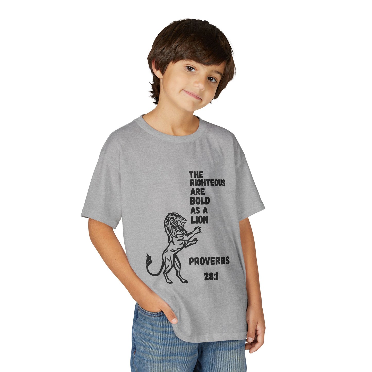 The Righteous Are Bold as a Lion Youth T-shirt