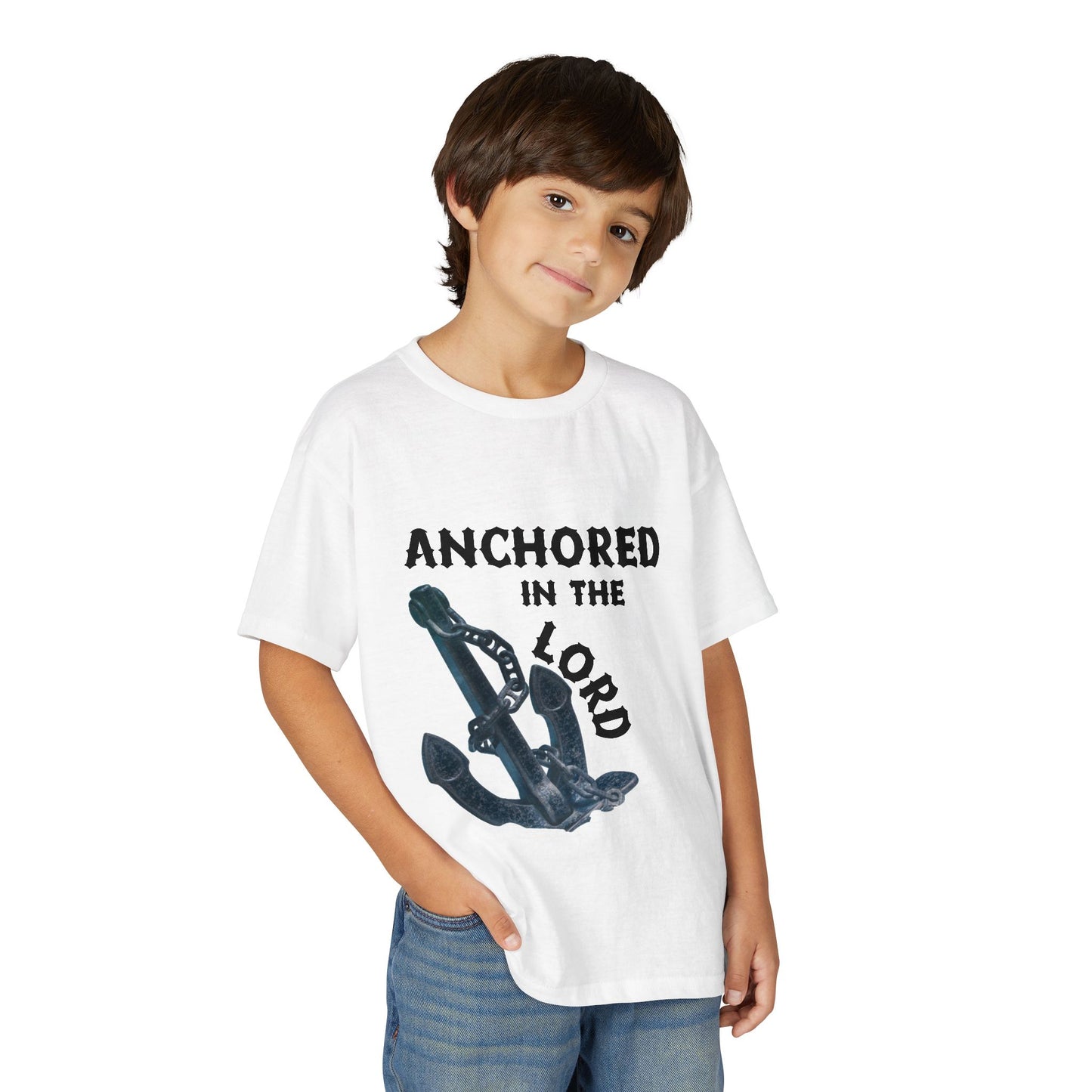 Anchored in the Lord Youth T-Shirt — Black