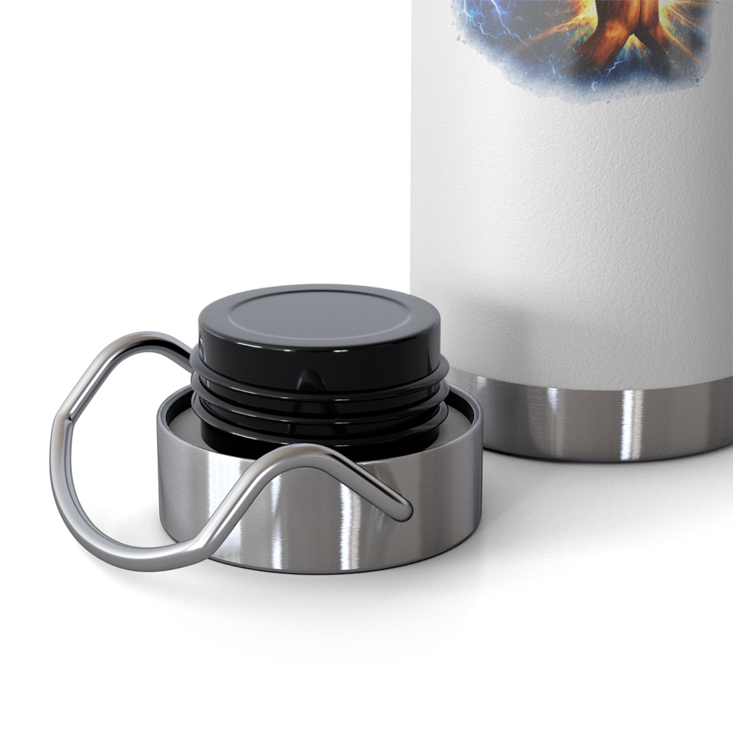 “Push: Pray Until Something Happens” 22oz Insulated Water Bottle - Hands