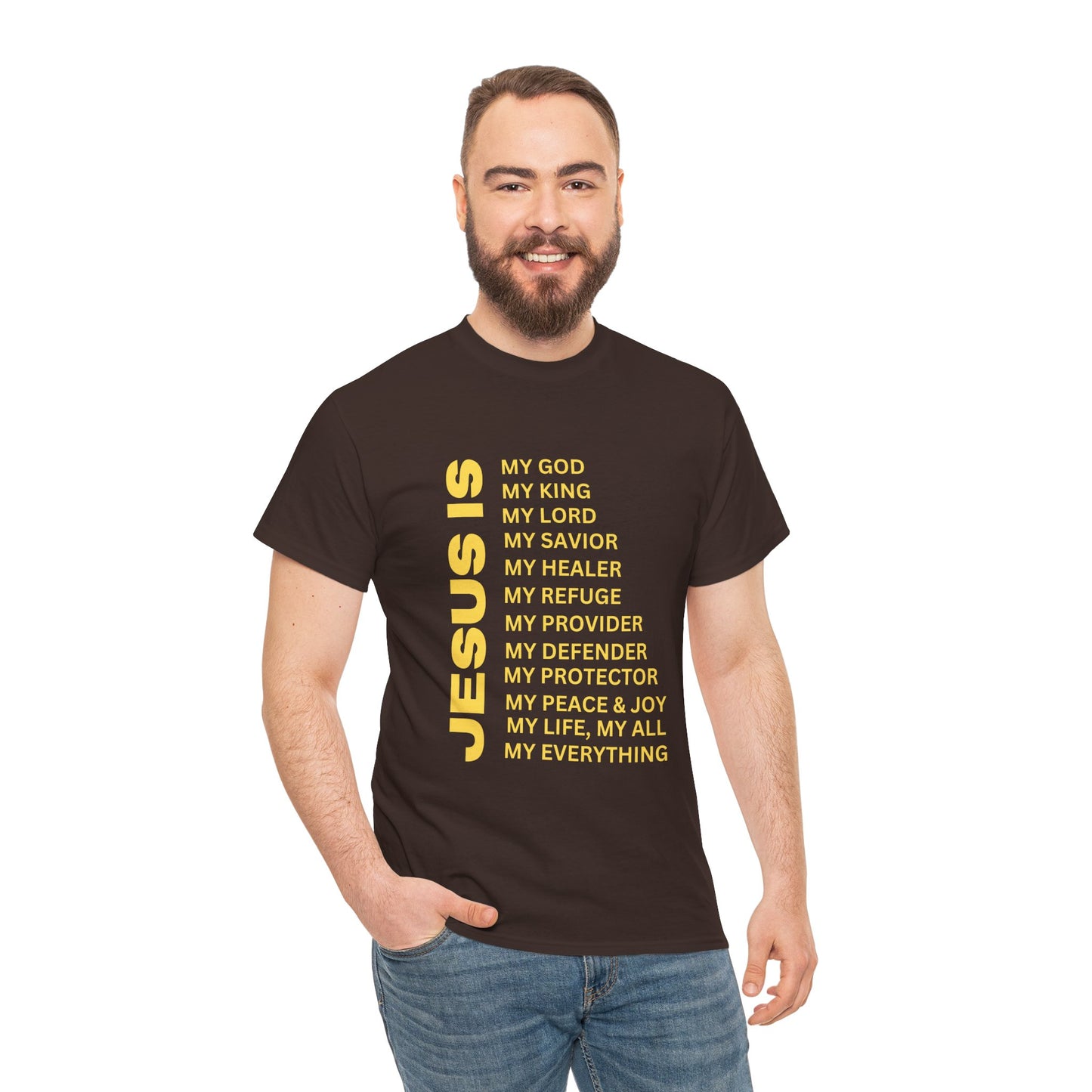 Christian JESUS IS T-Shirt – Gold