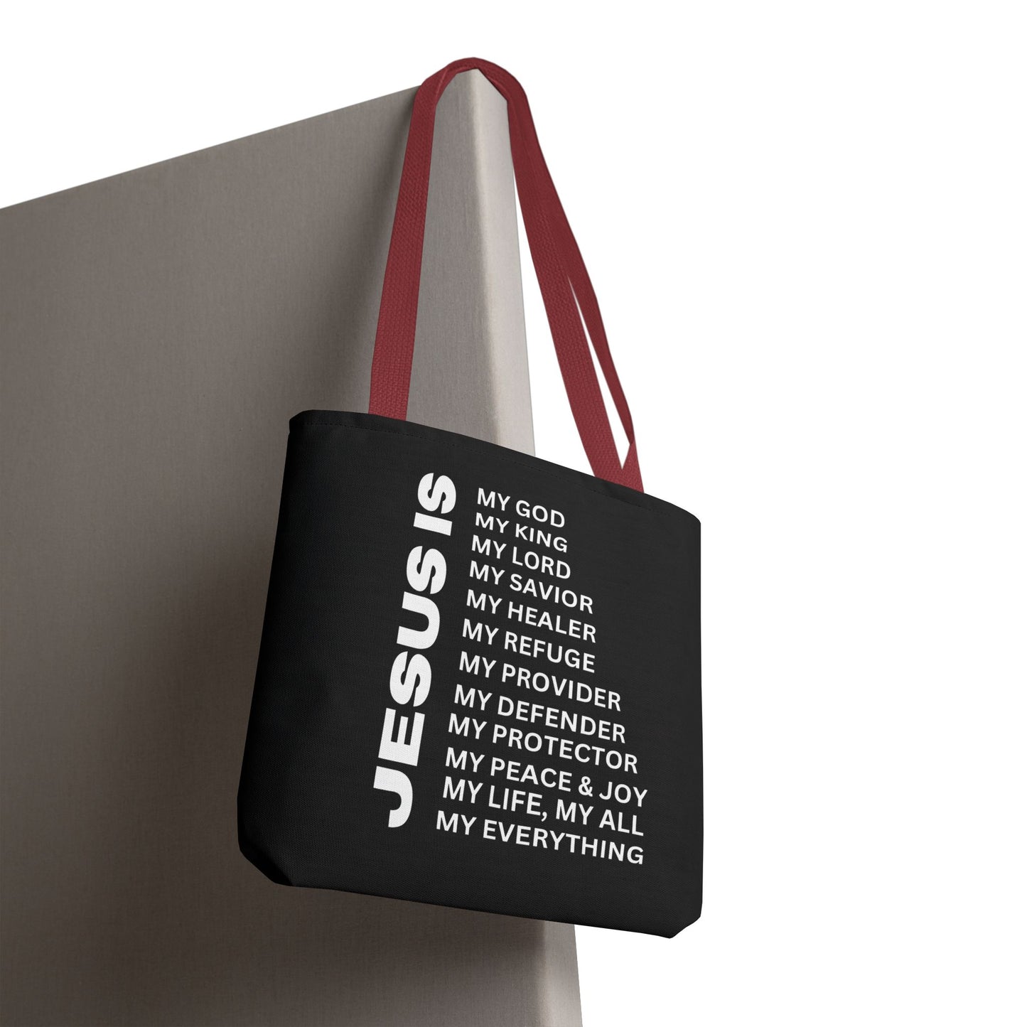 Christian JESUS IS Tote Bag - Black