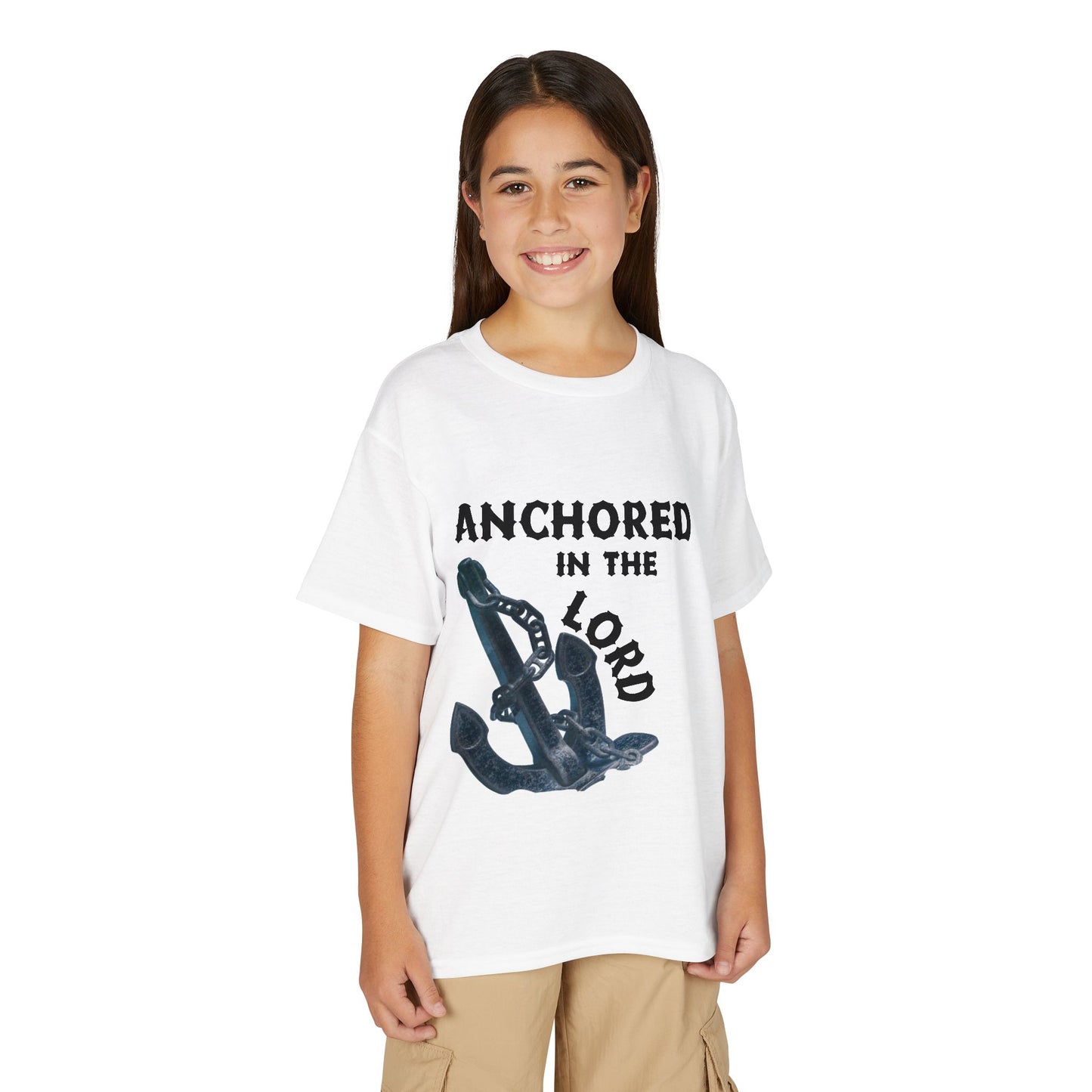 Anchored in the Lord Youth T-Shirt — Black
