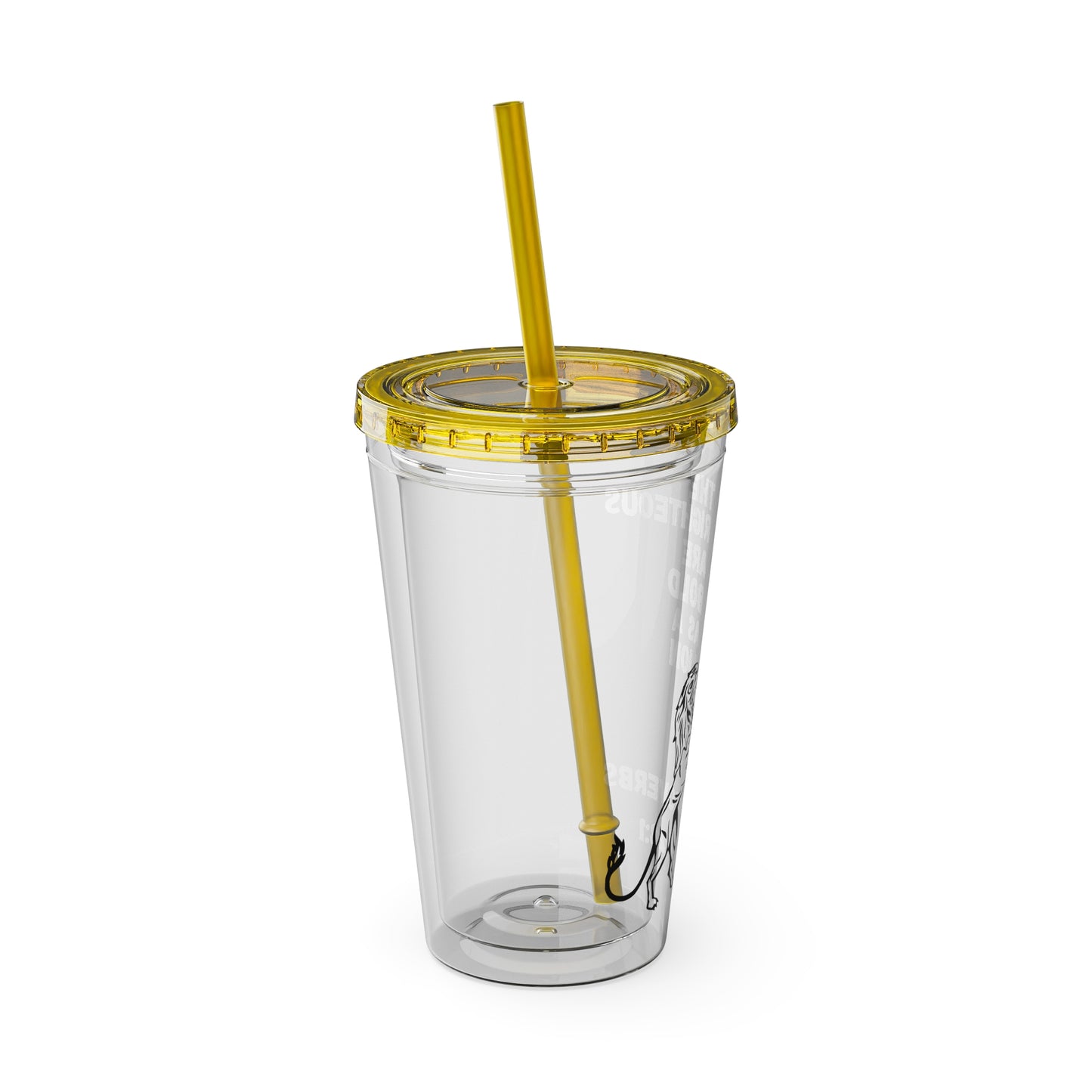 "The Righteous Are Bold as a Lion" 16oz Inspirational Tumbler with Straw