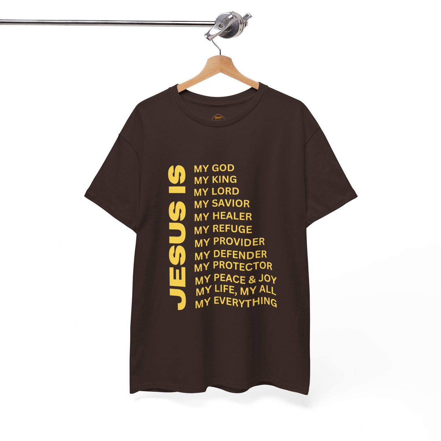 Christian JESUS IS T-Shirt – Gold