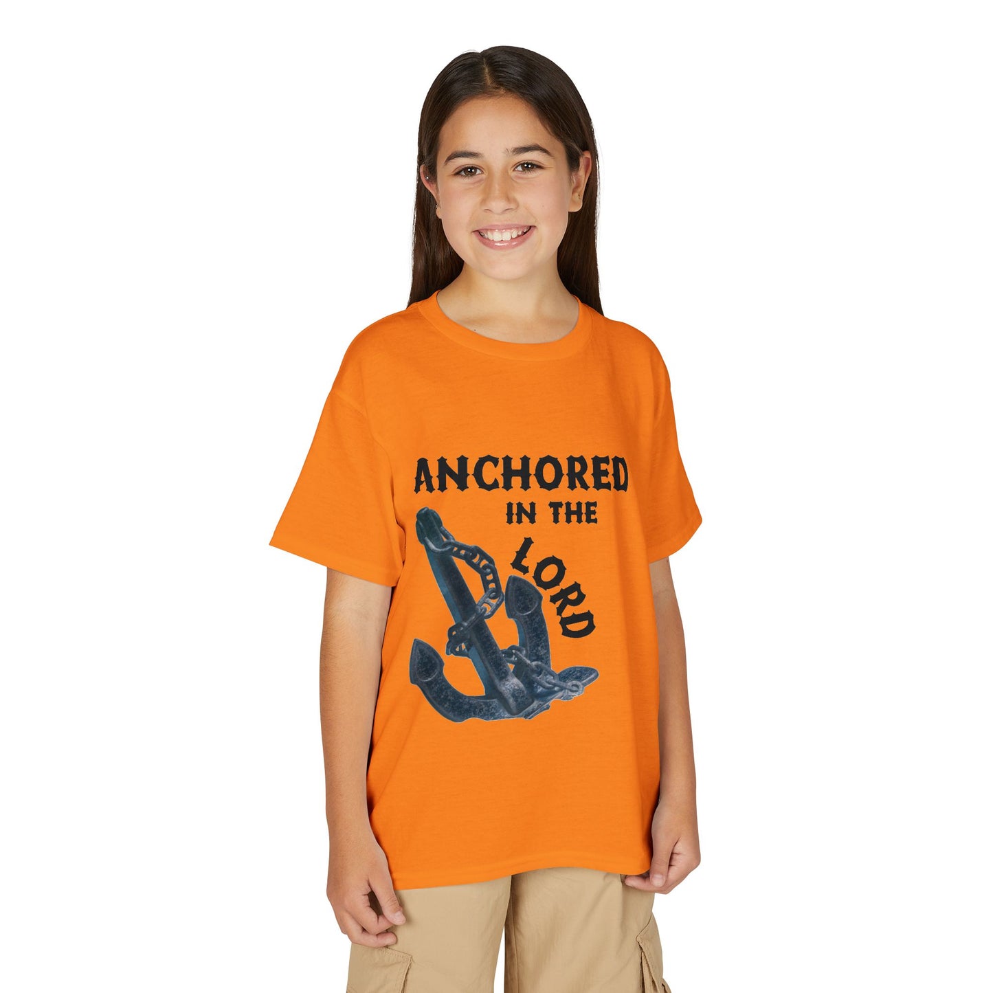 Anchored in the Lord Youth T-Shirt — Black