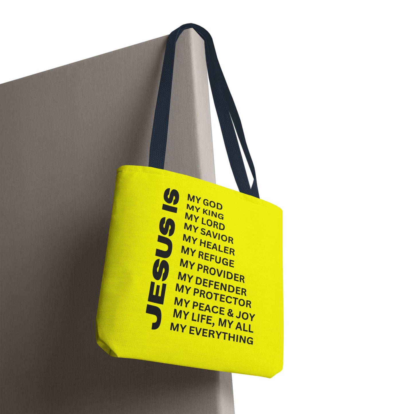 Christian JESUS IS Tote Bag - Yellow