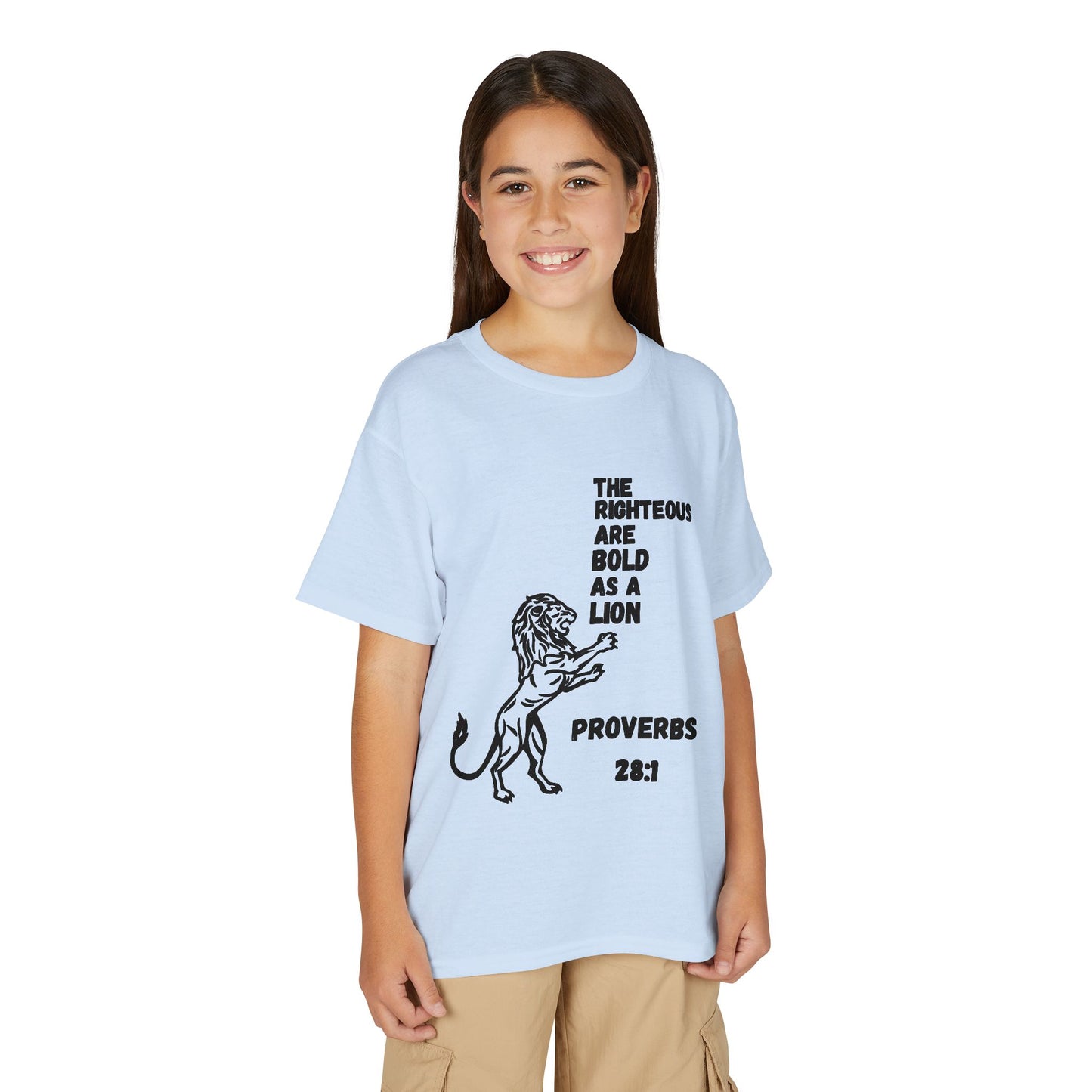 The Righteous Are Bold as a Lion Youth T-shirt