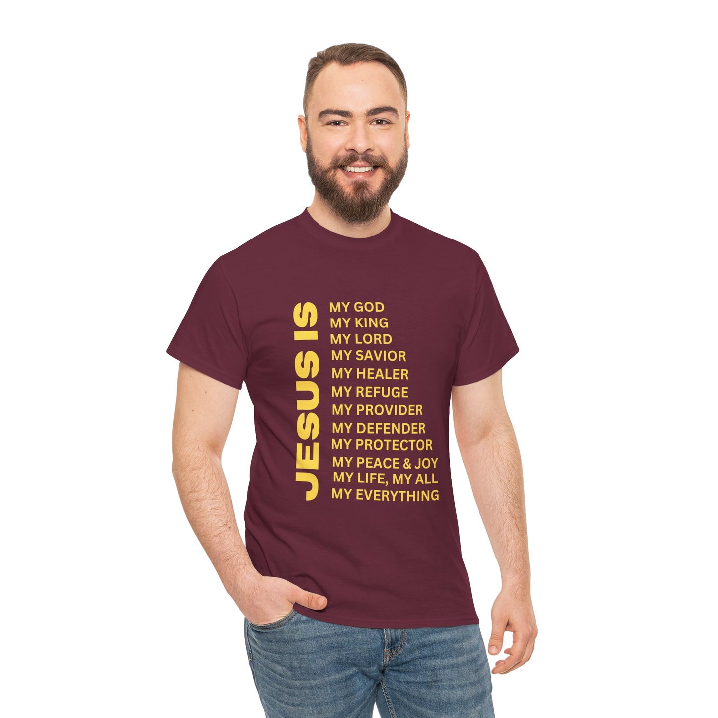 Christian JESUS IS T-Shirt – Gold