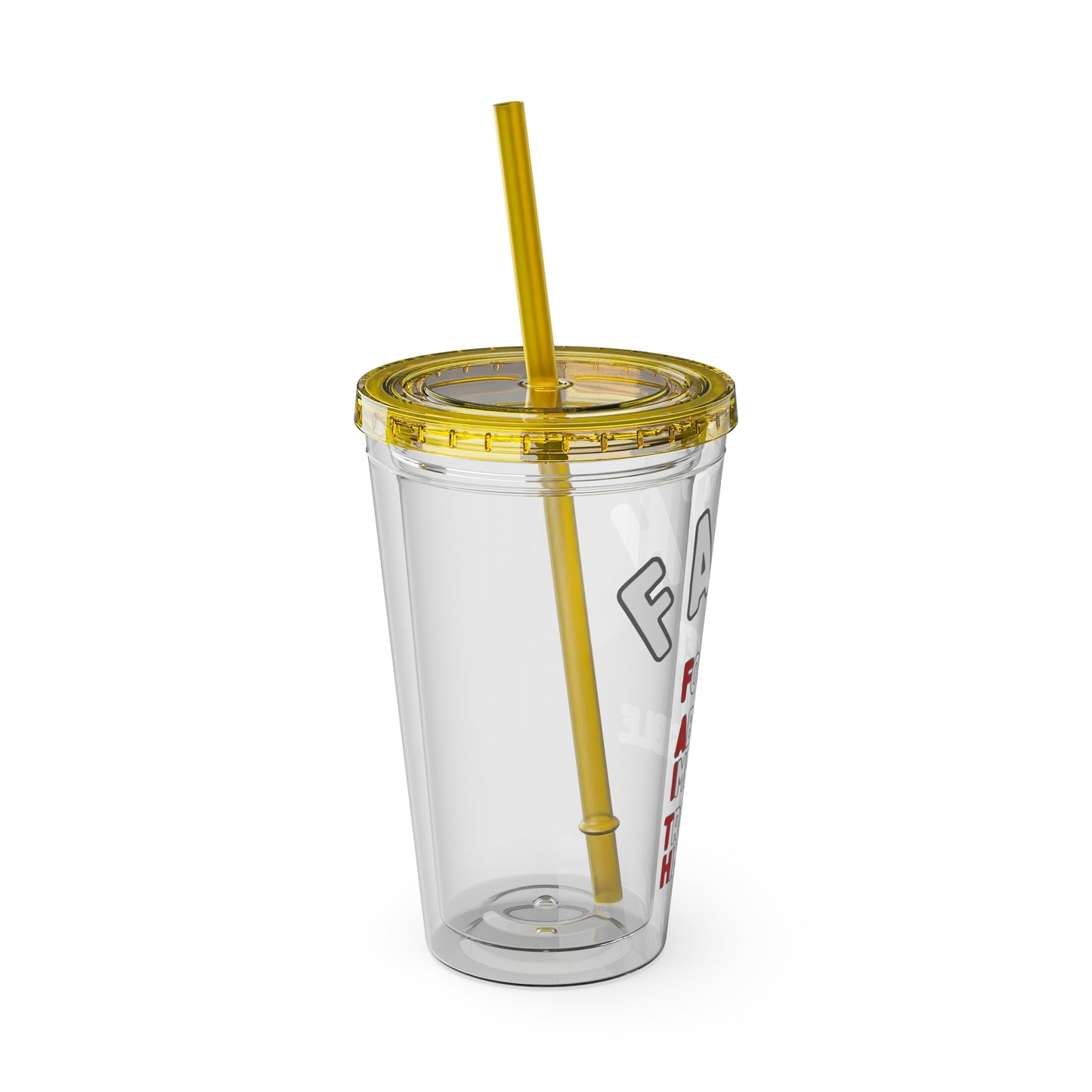 Faith "Forget About Impossible, Trust Him" 16oz Tumbler with Straw