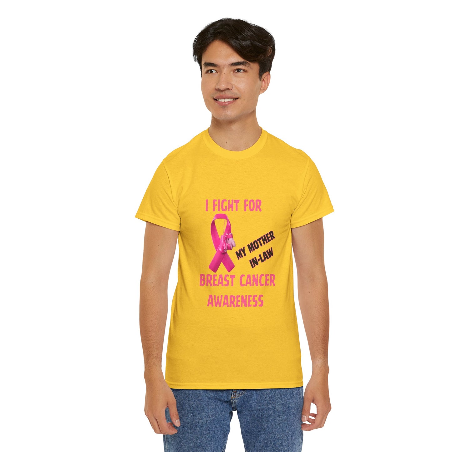 I Fight for My Mother-in-Law Pink Ribbon Tee