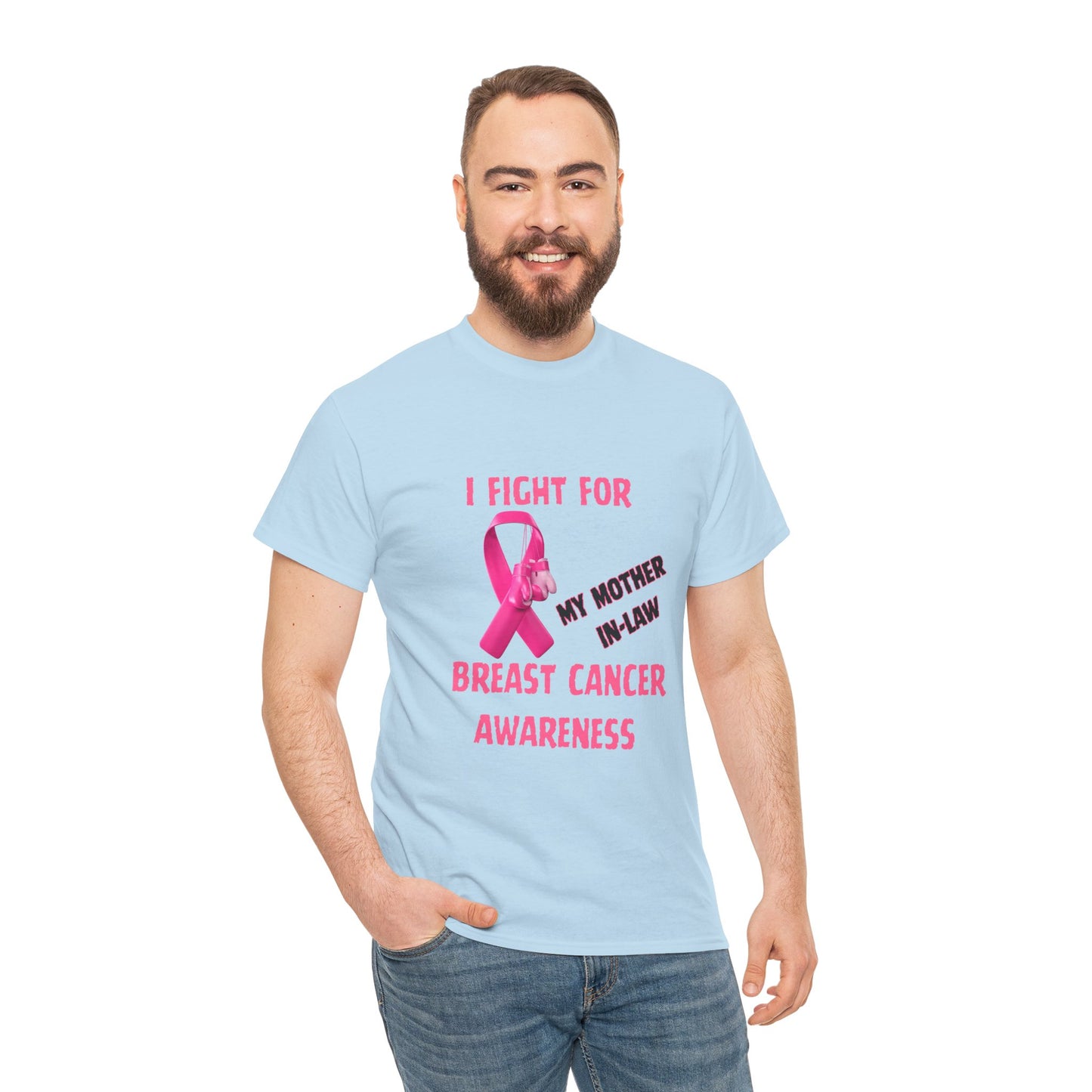 I Fight for My Mother-in-Law Pink Ribbon Tee