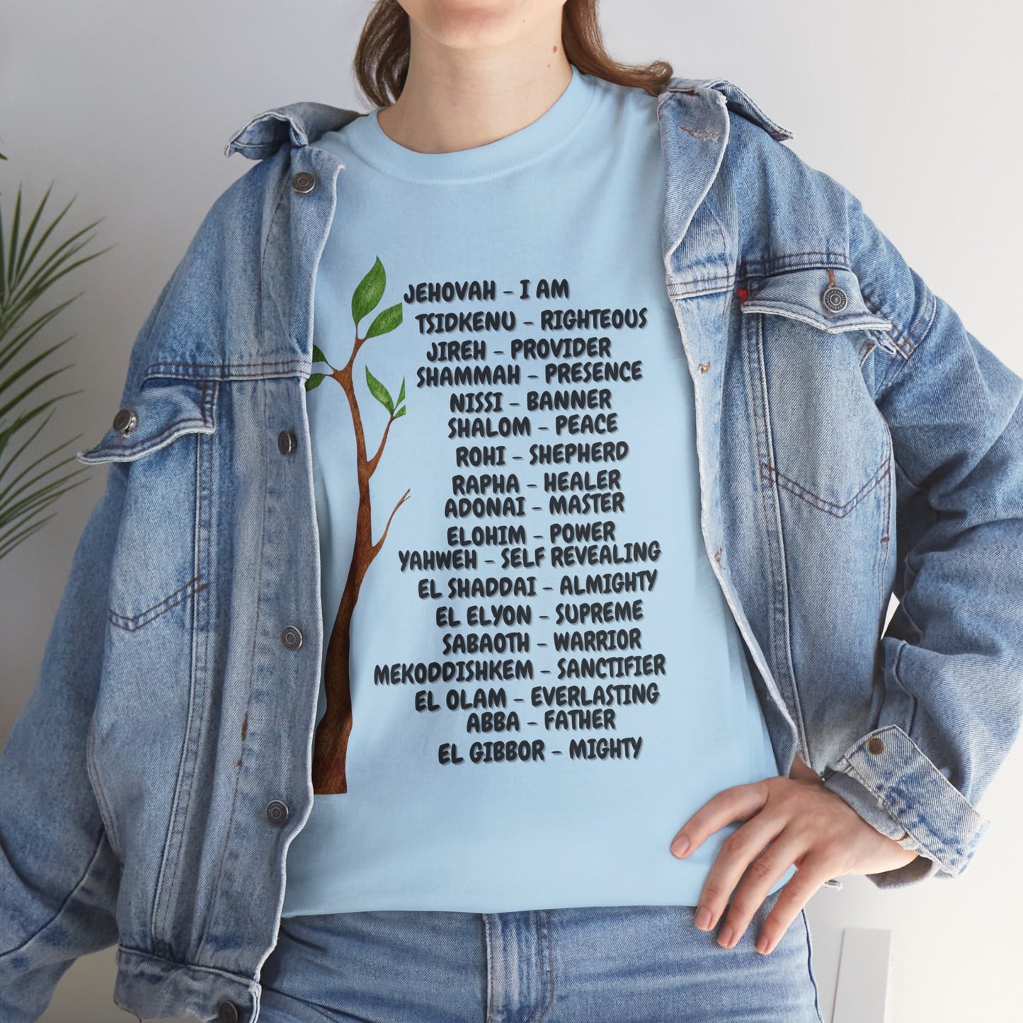Characteristic Names of God T-Shirt - Black