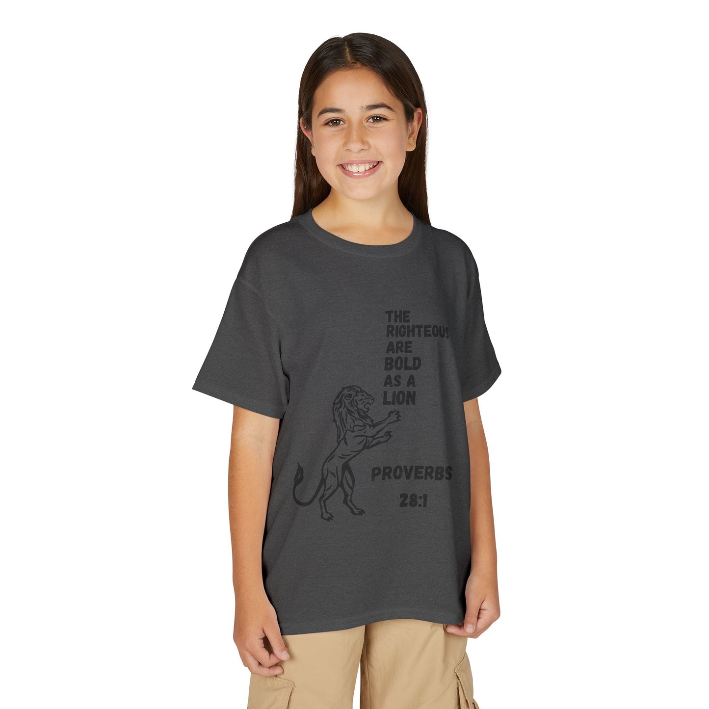The Righteous Are Bold as a Lion Youth T-shirt