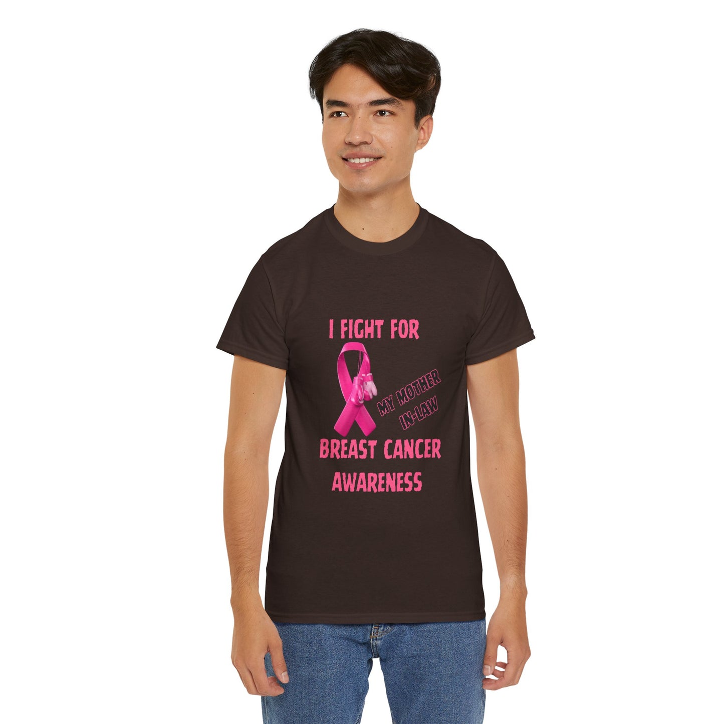 I Fight for My Mother-in-Law Pink Ribbon Tee