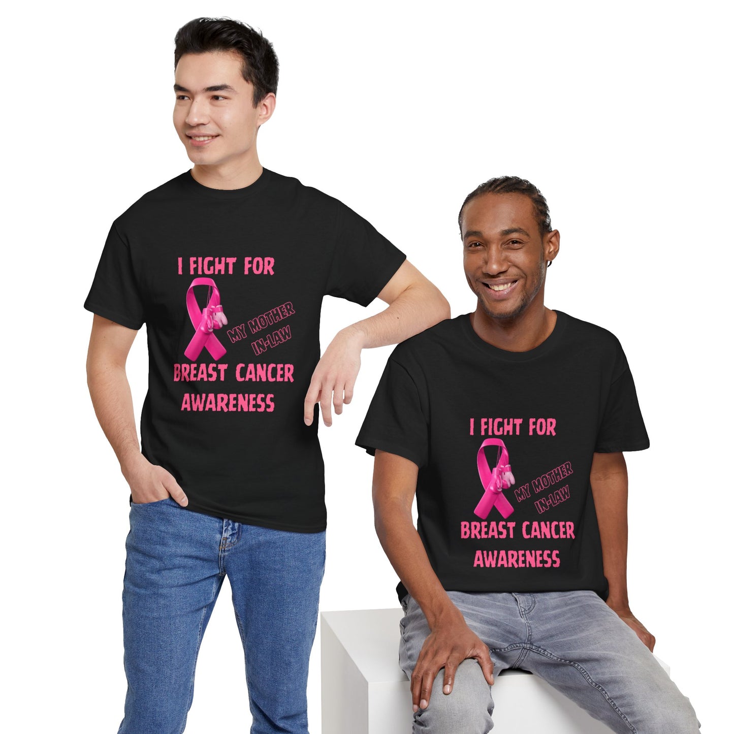 I Fight for My Mother-in-Law Pink Ribbon Tee