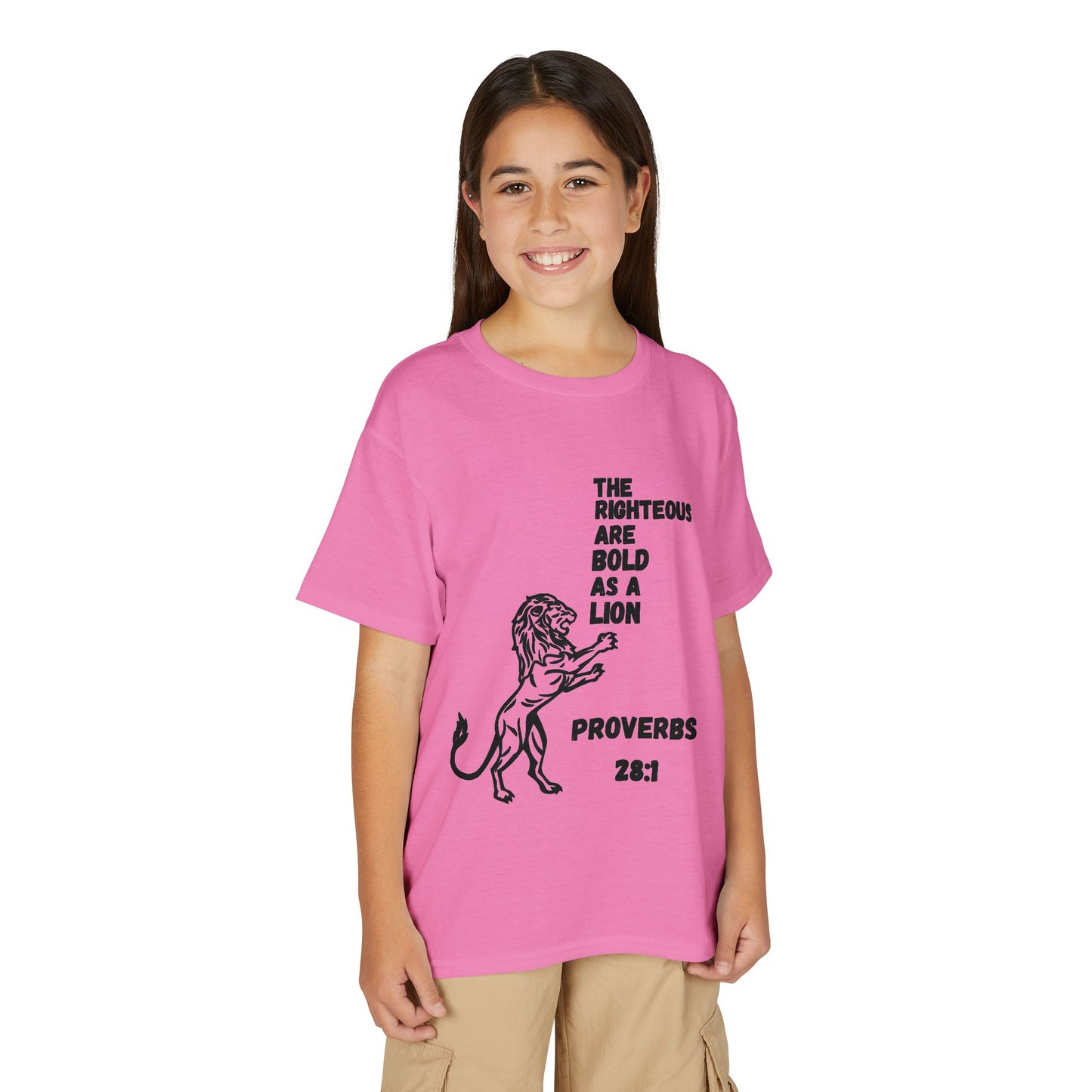 The Righteous Are Bold as a Lion Youth T-shirt