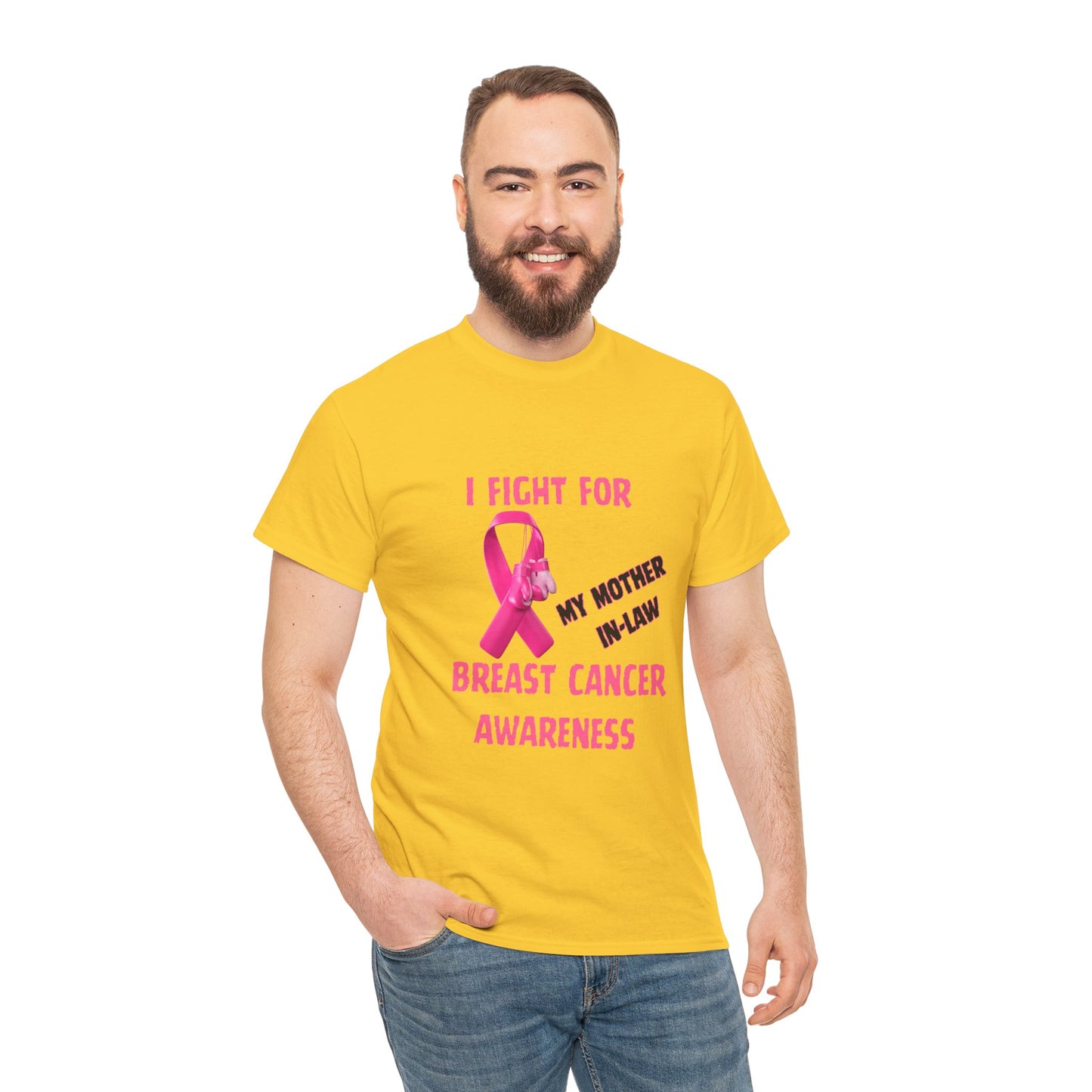 I Fight for My Mother-in-Law Pink Ribbon Tee