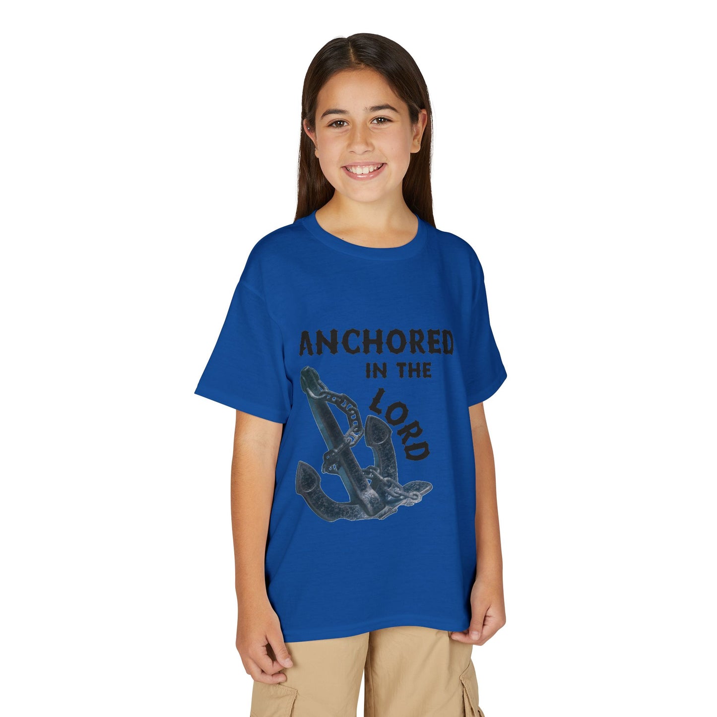 Anchored in the Lord Youth T-Shirt — Black