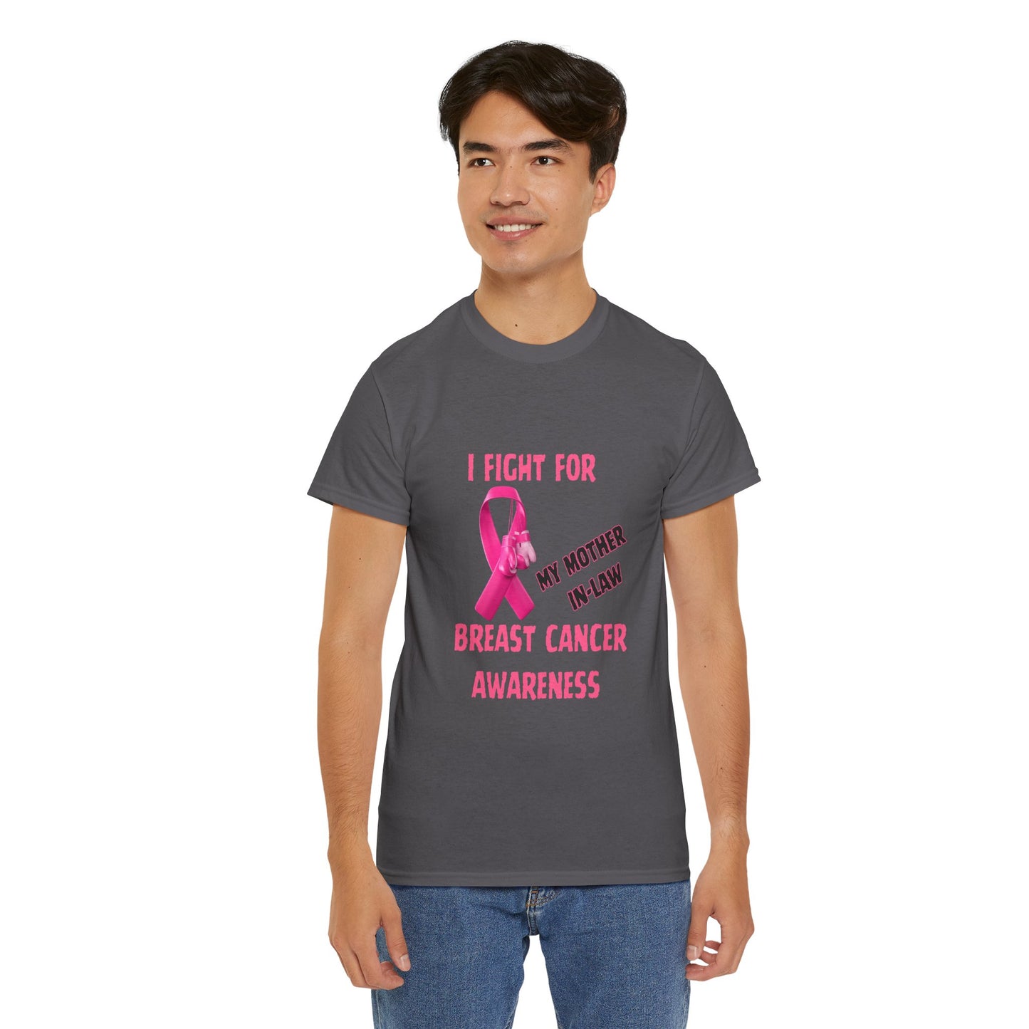 I Fight for My Mother-in-Law Pink Ribbon Tee