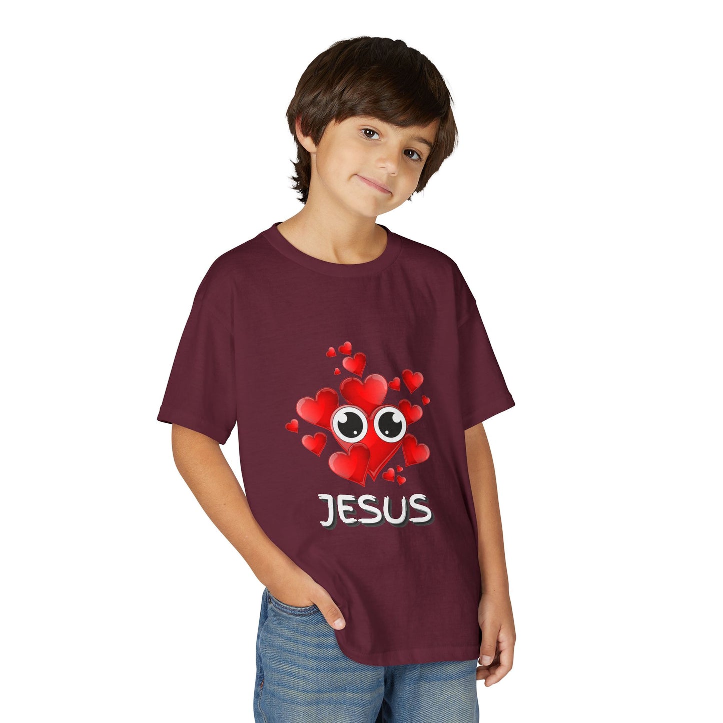 Eye Love Jesus Youth T-shirt - White