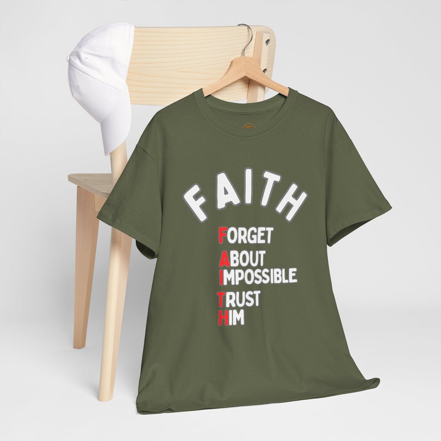 Faith T-Shirt "Forget About Impossible, Trust Him" Dark
