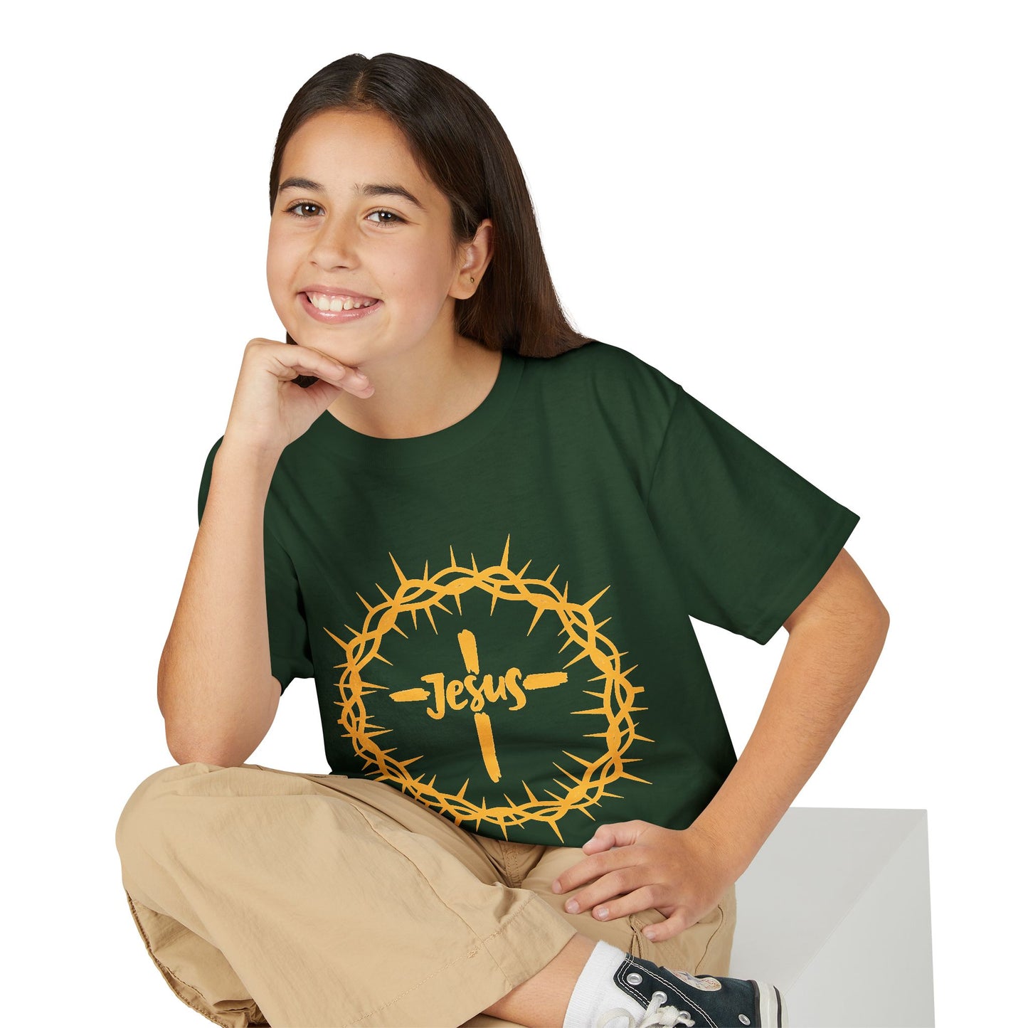 Jesus Crown of Thorns Youth T-shirt