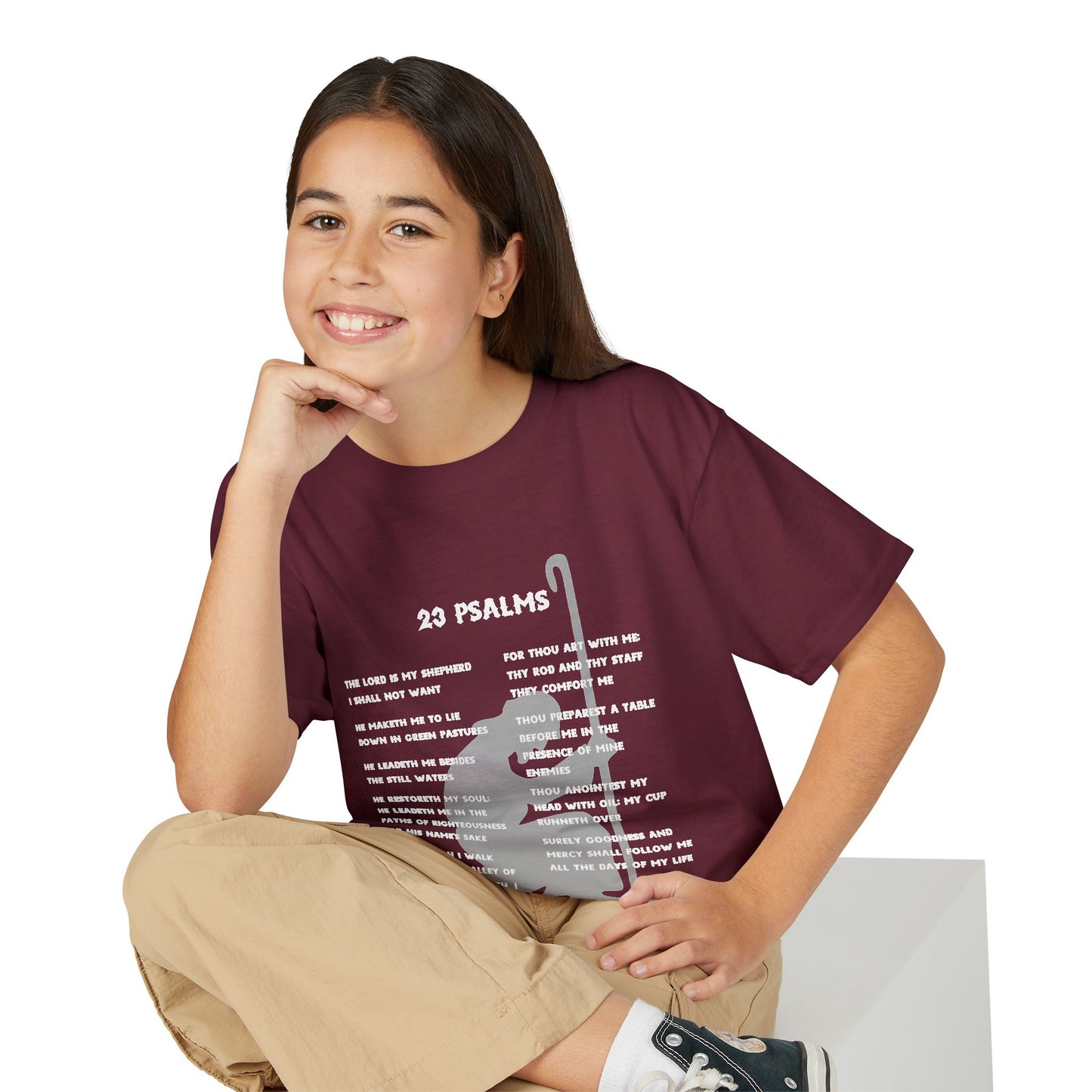 23 Psalms Youth T-shirt - White