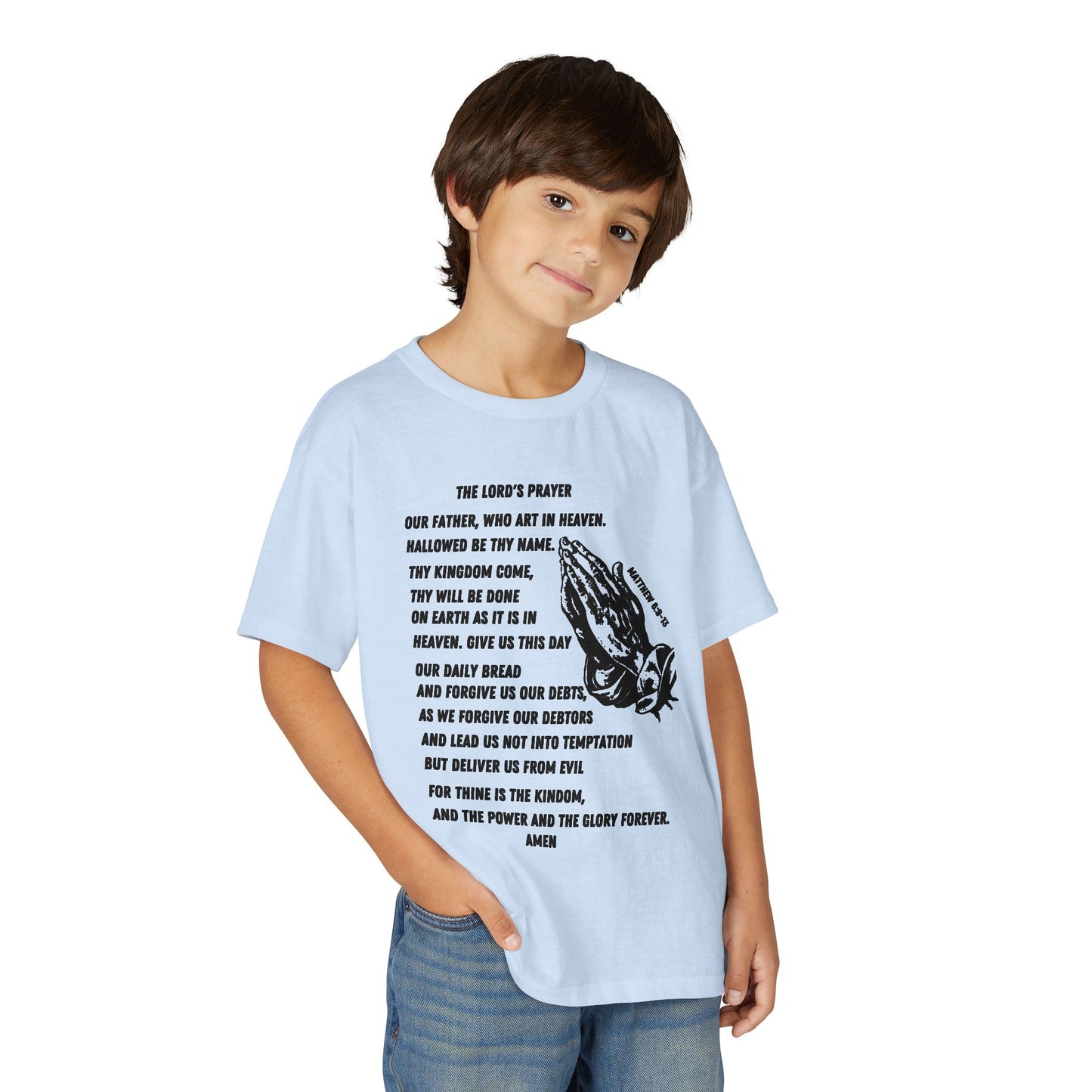 The Lord's Prayer Youth T-Shirt - Black
