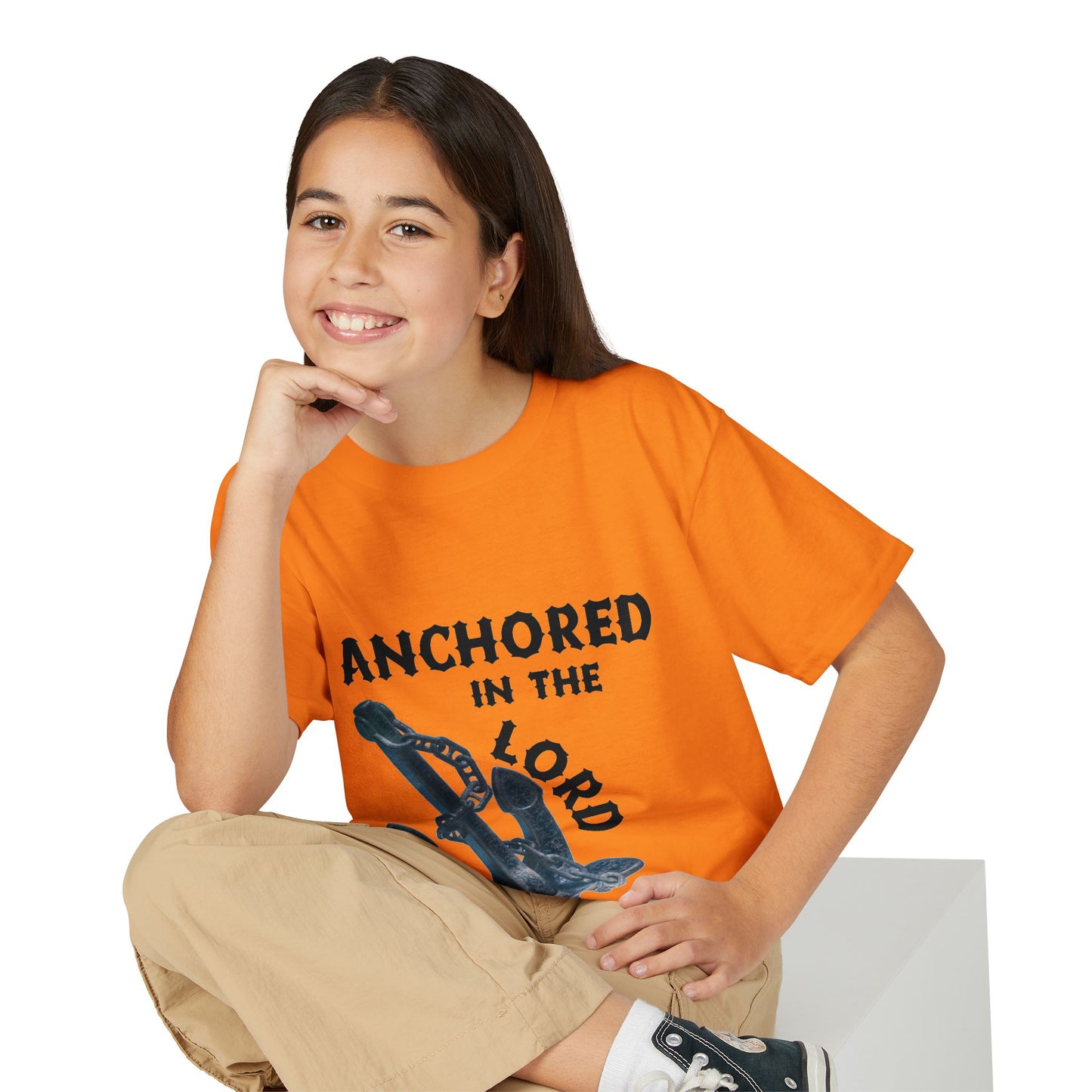 Anchored in the Lord Youth T-Shirt — Black