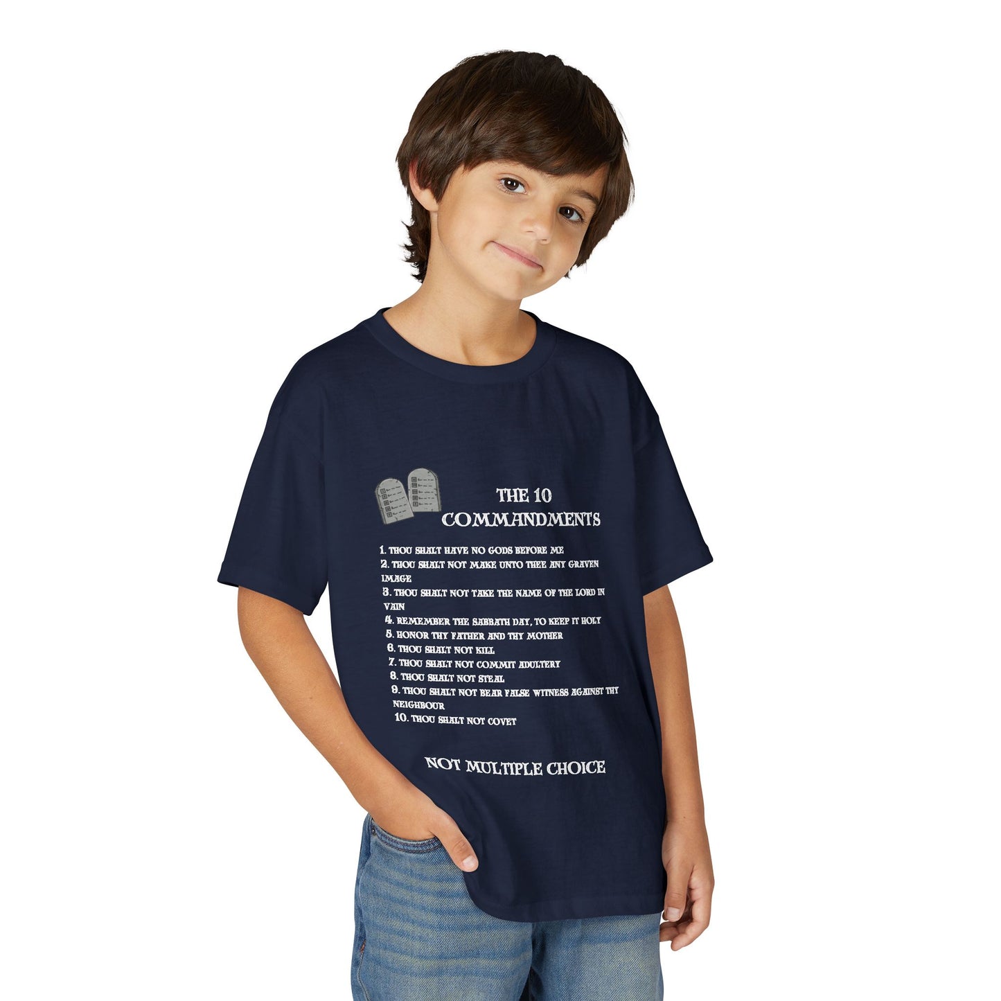 10 Commandments Youth T-shirt - White