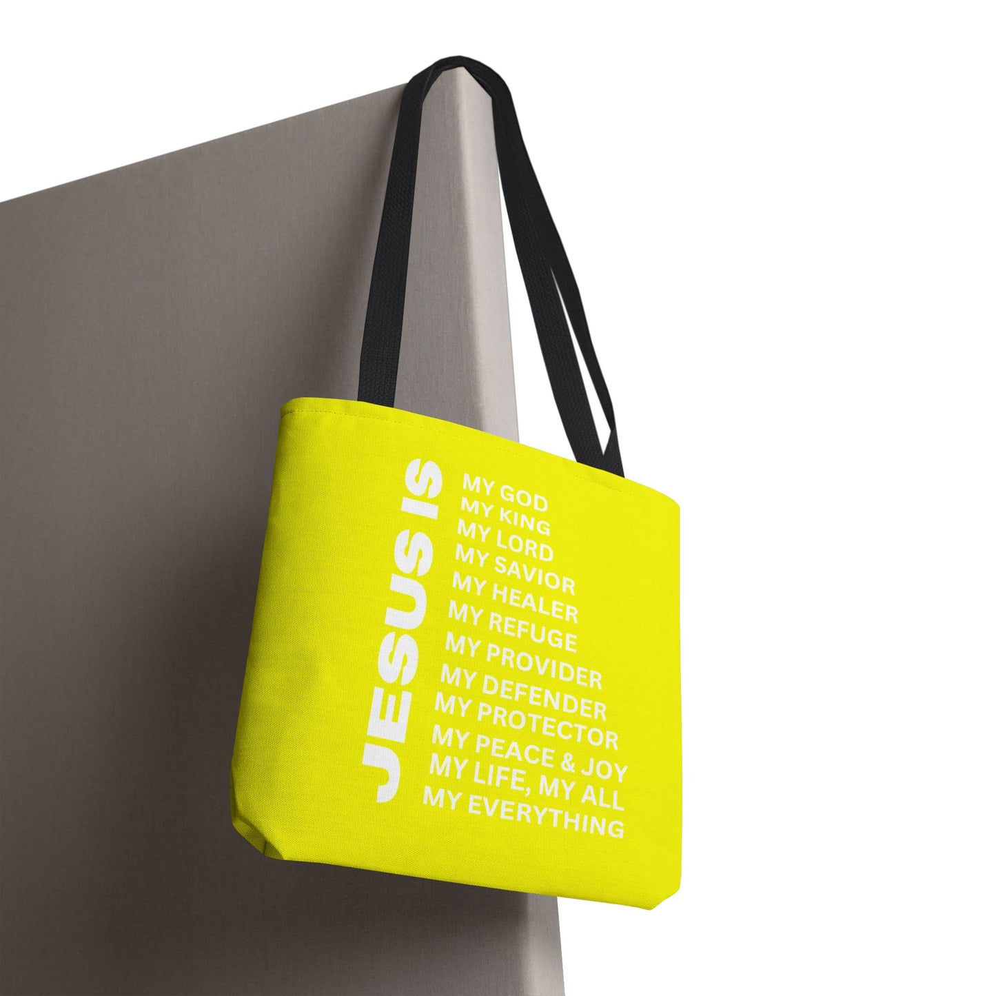 Christian JESUS IS Tote Bag - Yellow