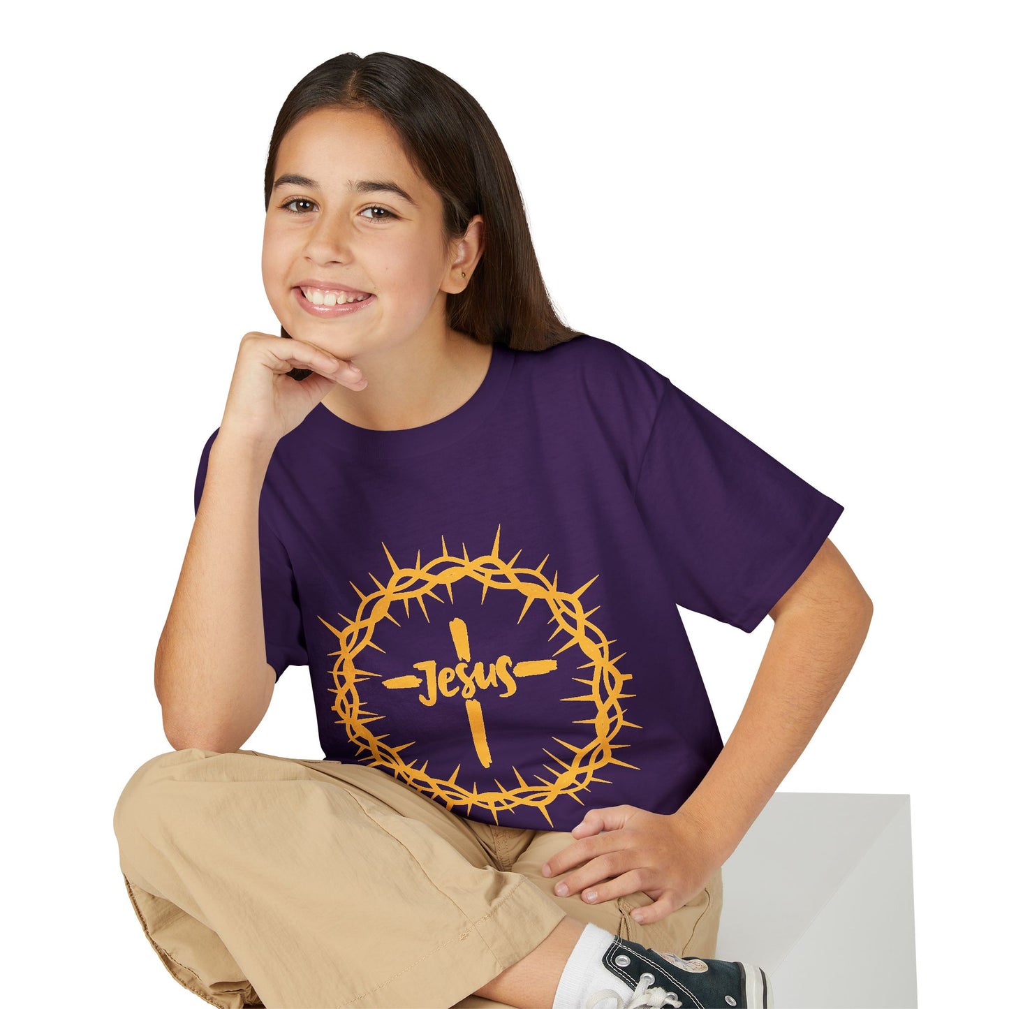Jesus Crown of Thorns Youth T-shirt