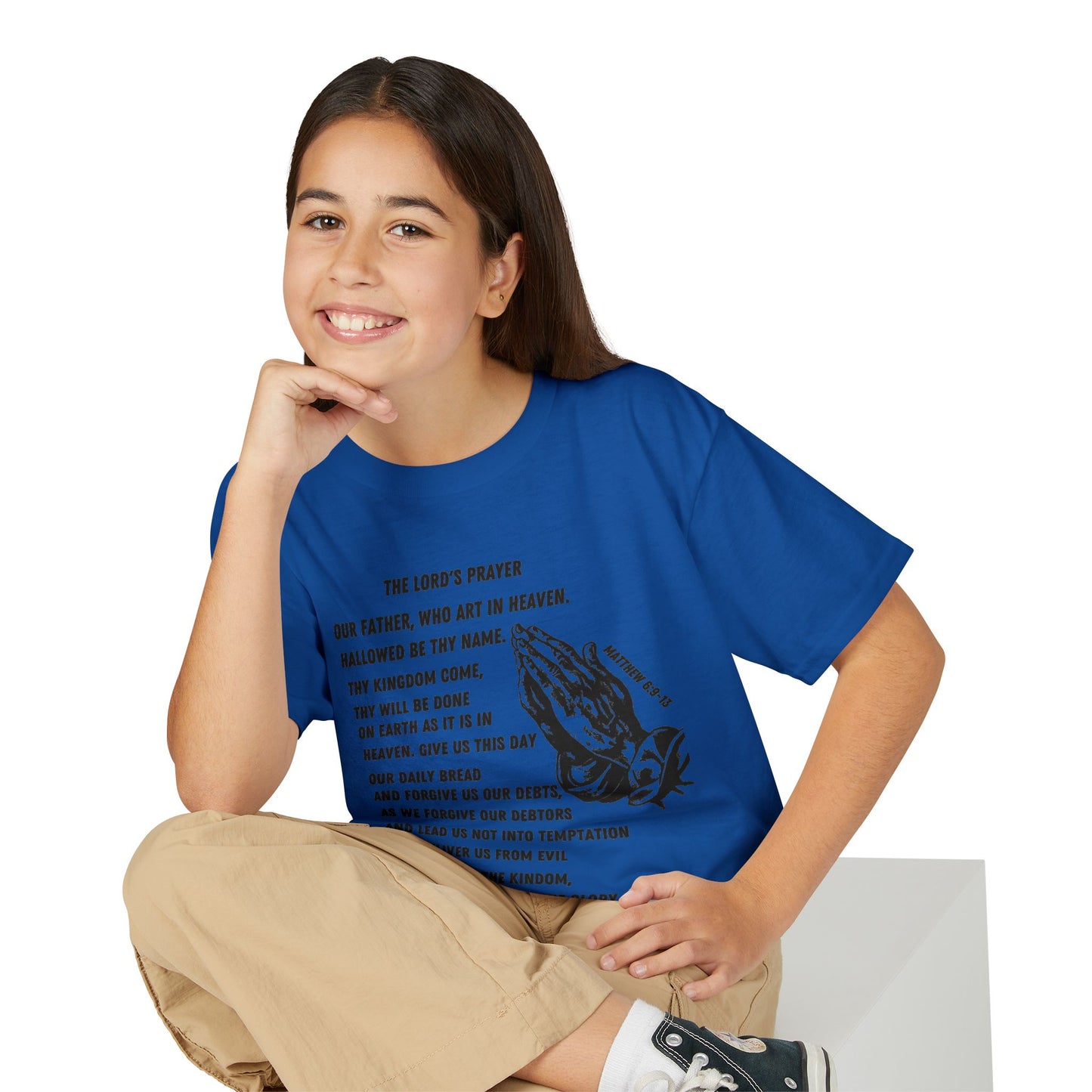 The Lord's Prayer Youth T-Shirt - Black