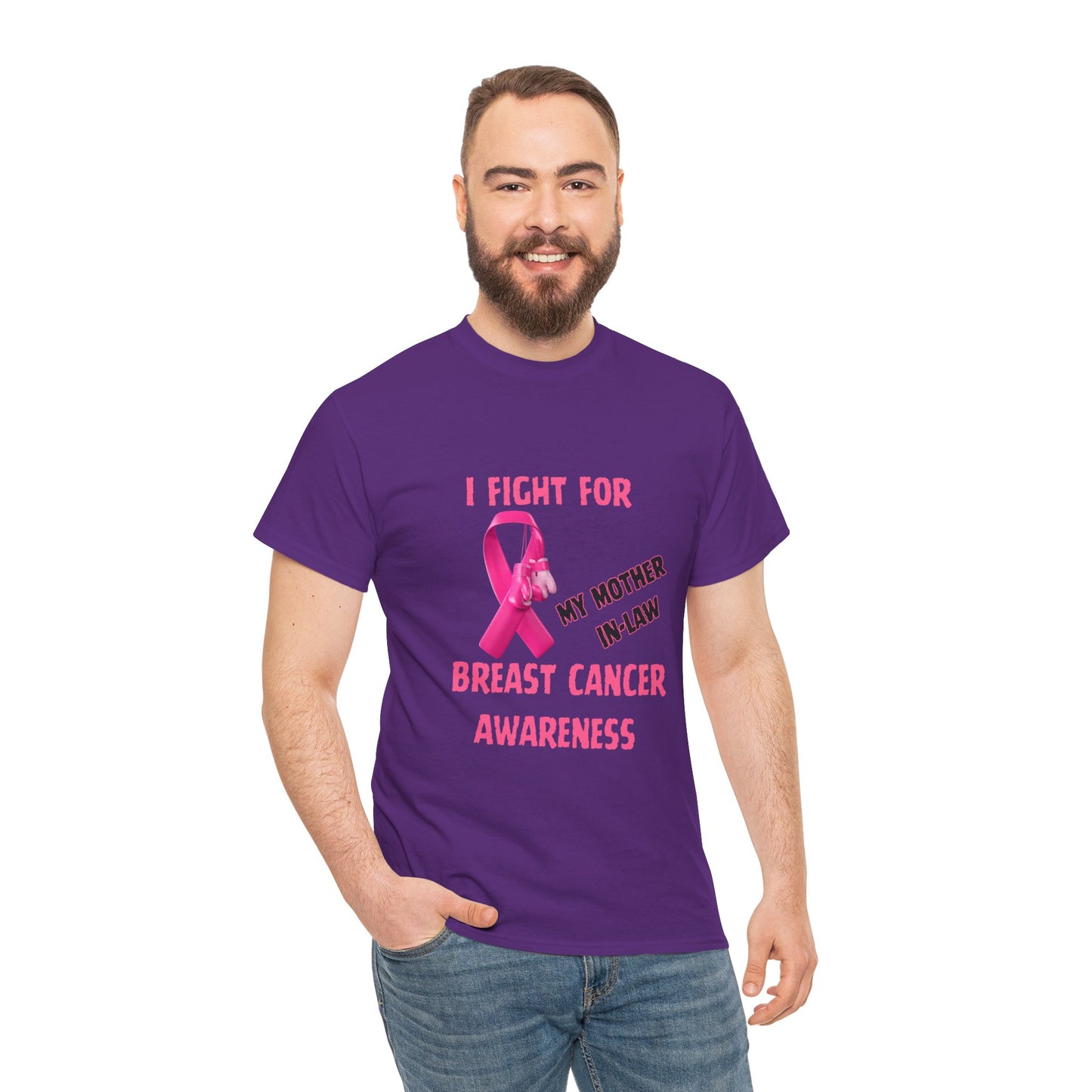 I Fight for My Mother-in-Law Pink Ribbon Tee