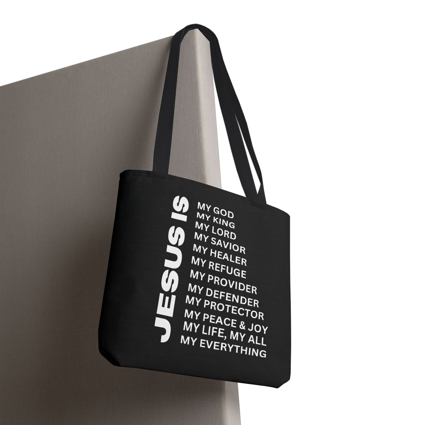 Christian JESUS IS Tote Bag - Black