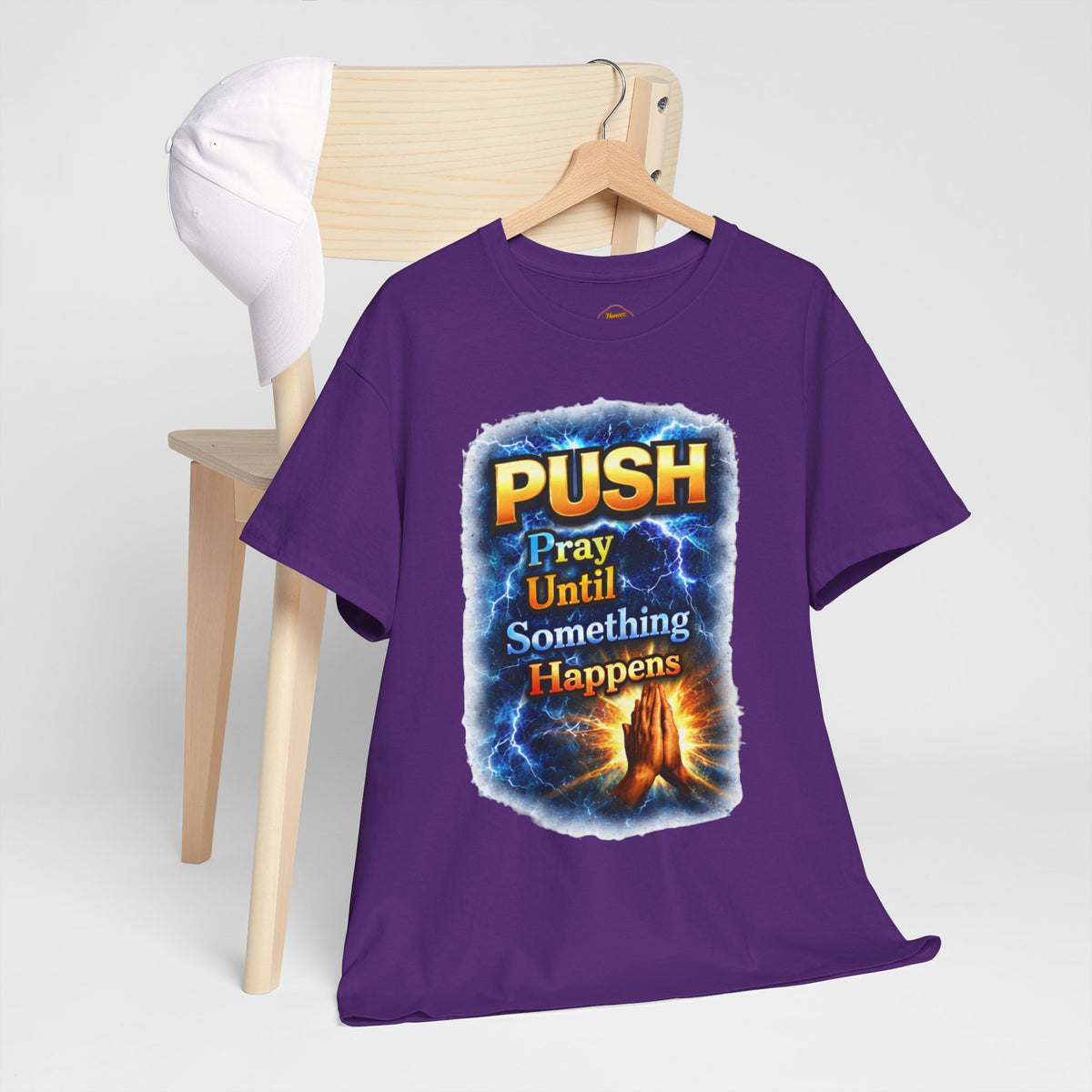 "PUSH Pray Until Something Happens" Tee - Hands 2