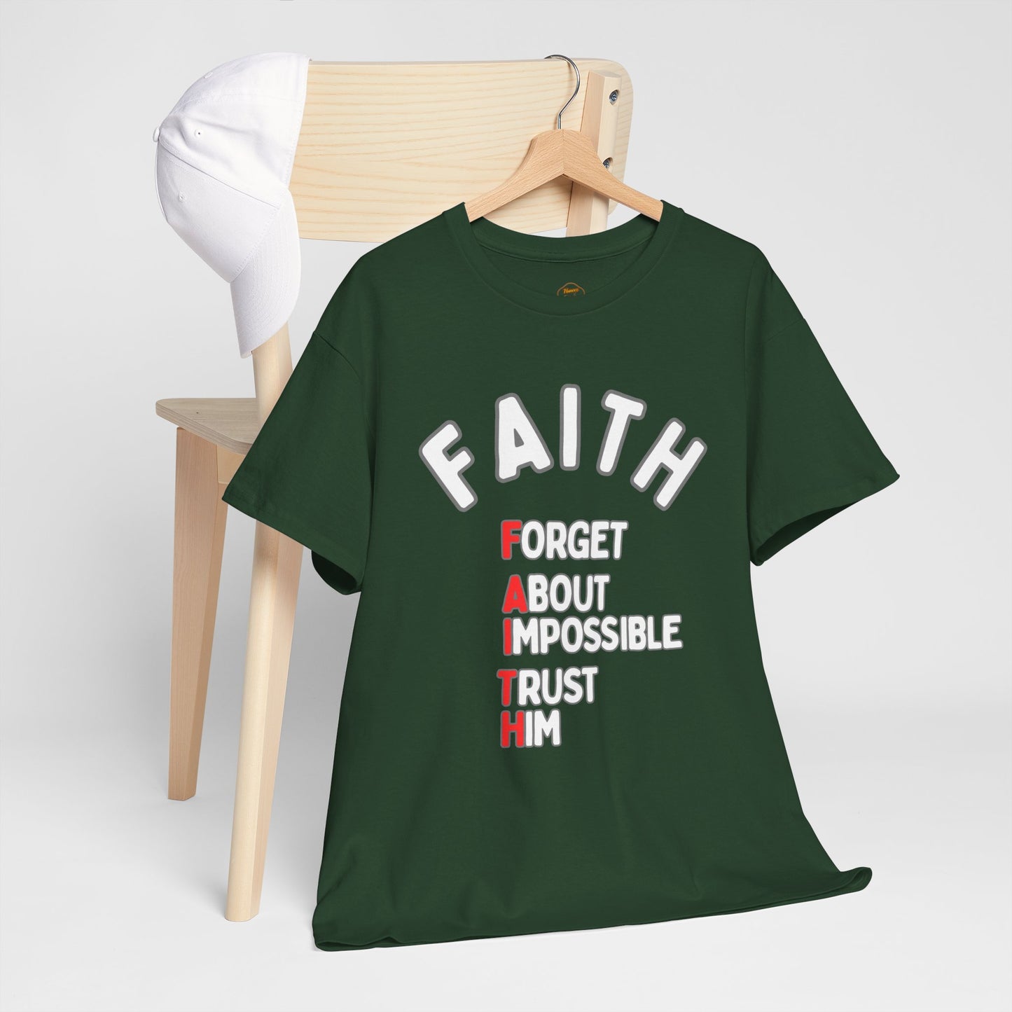 Faith T-Shirt "Forget About Impossible, Trust Him" Dark