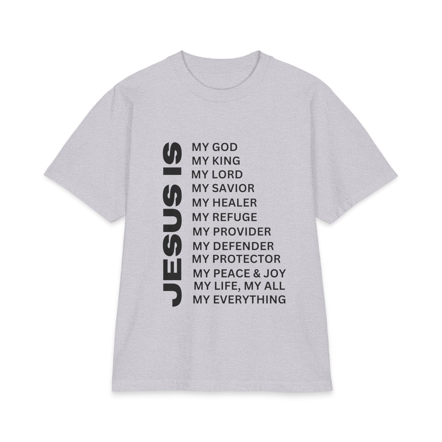 Christian JESUS IS T-shirt - 7X only - Black