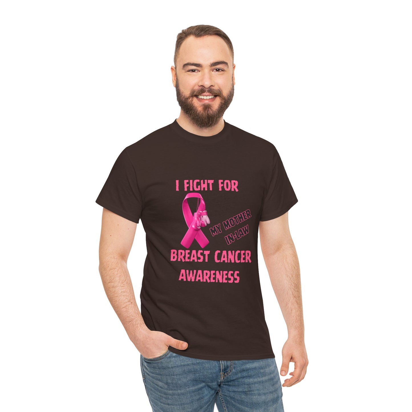 I Fight for My Mother-in-Law Pink Ribbon Tee