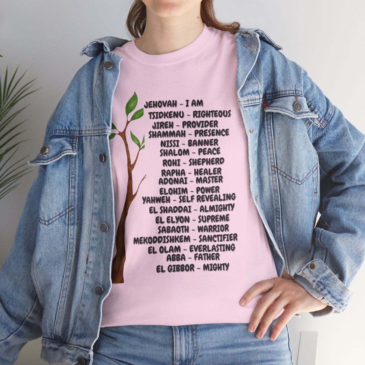Characteristic Names of God T-Shirt - Black
